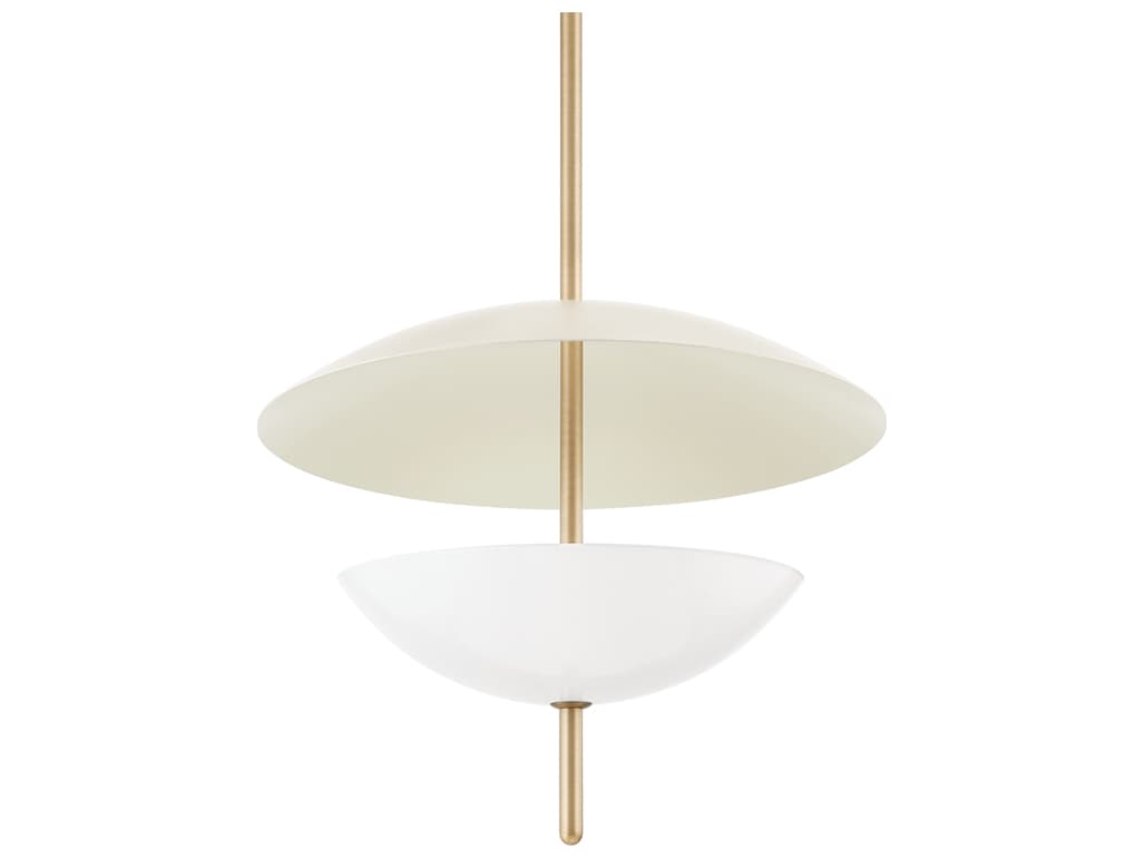 Troy Lighting Dion 3-Light Patina Brass Bowl Pendant