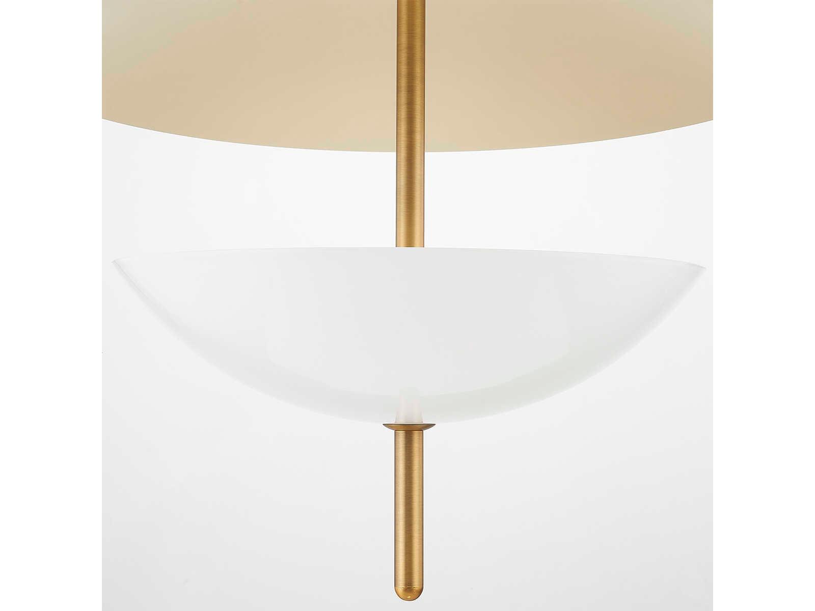 Troy Lighting Dion 3-Light Patina Brass Bowl Pendant