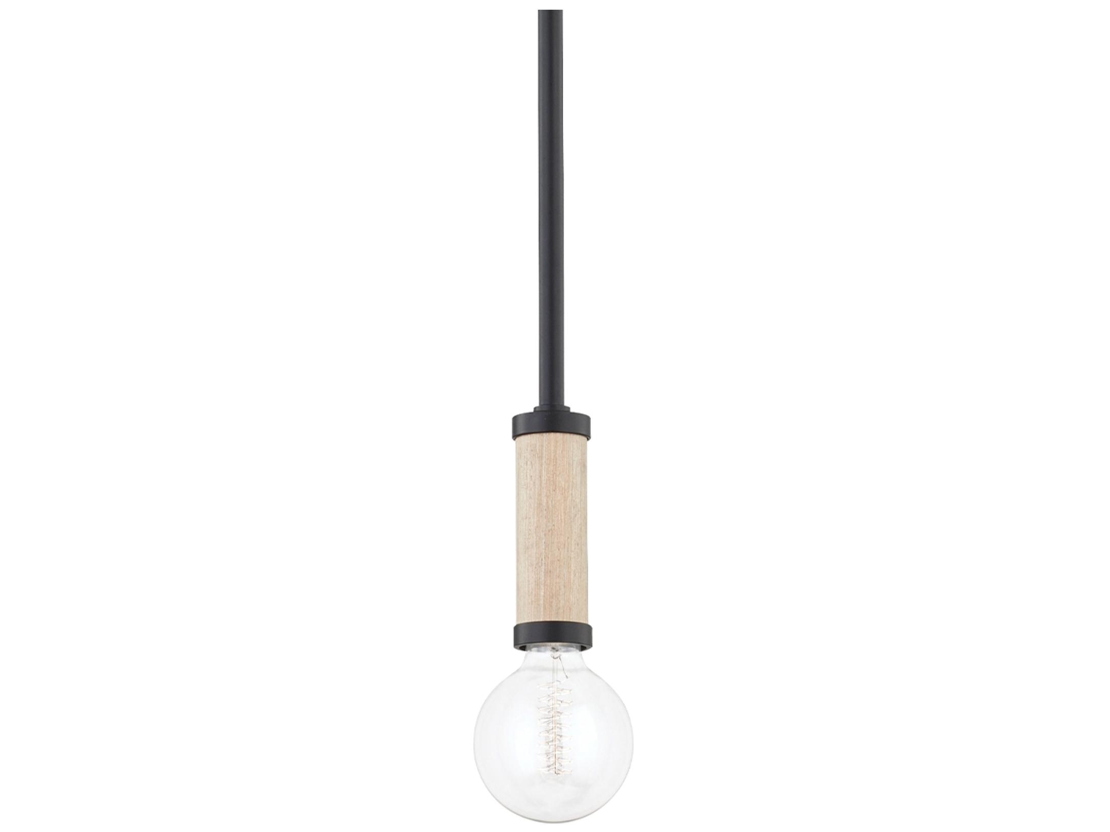 Troy Lighting Cruiz 1-Light Soft Black Mini Pendant