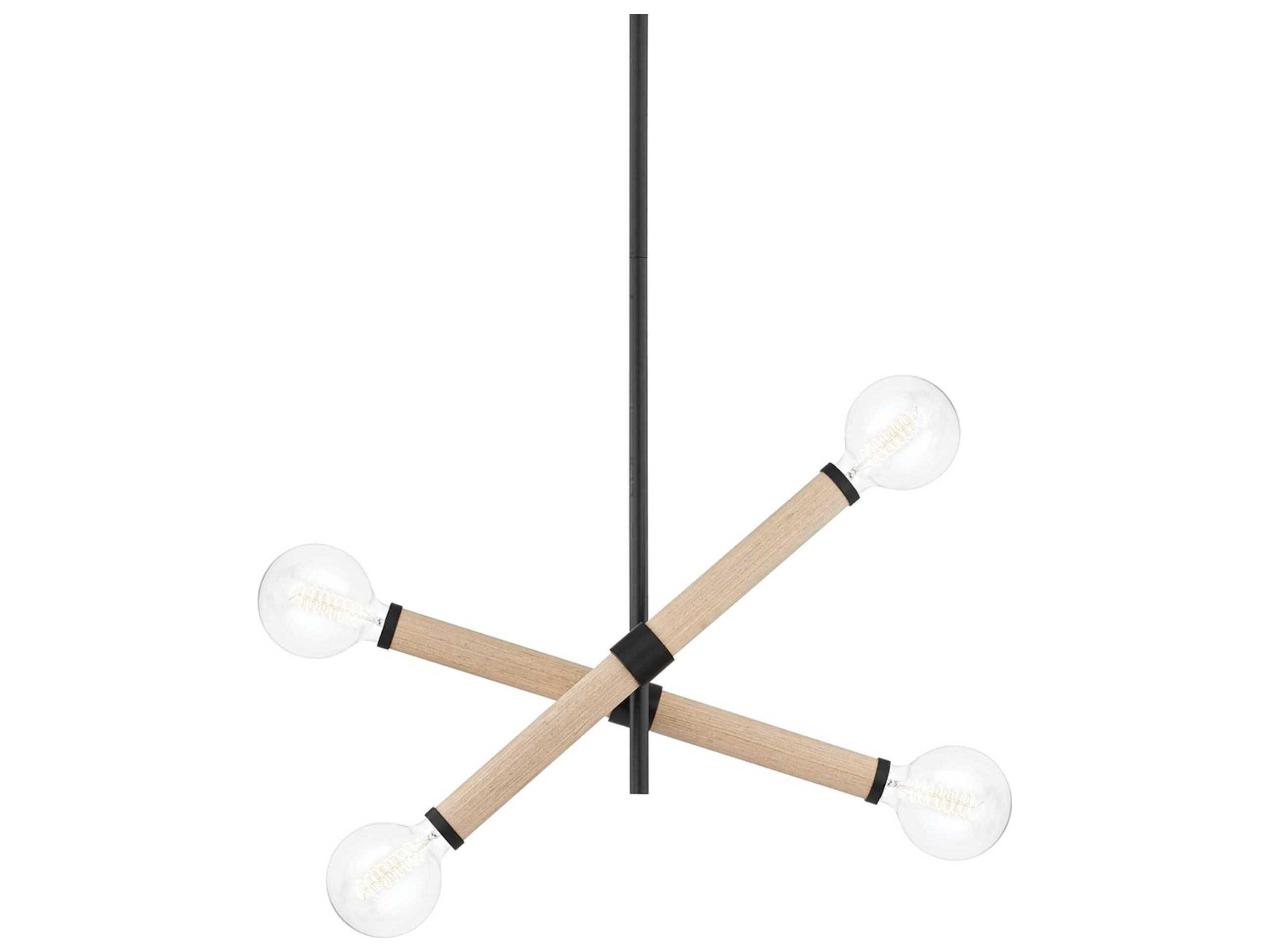 Troy Lighting Cruiz 4-Light Soft Black Sputnik Pendant
