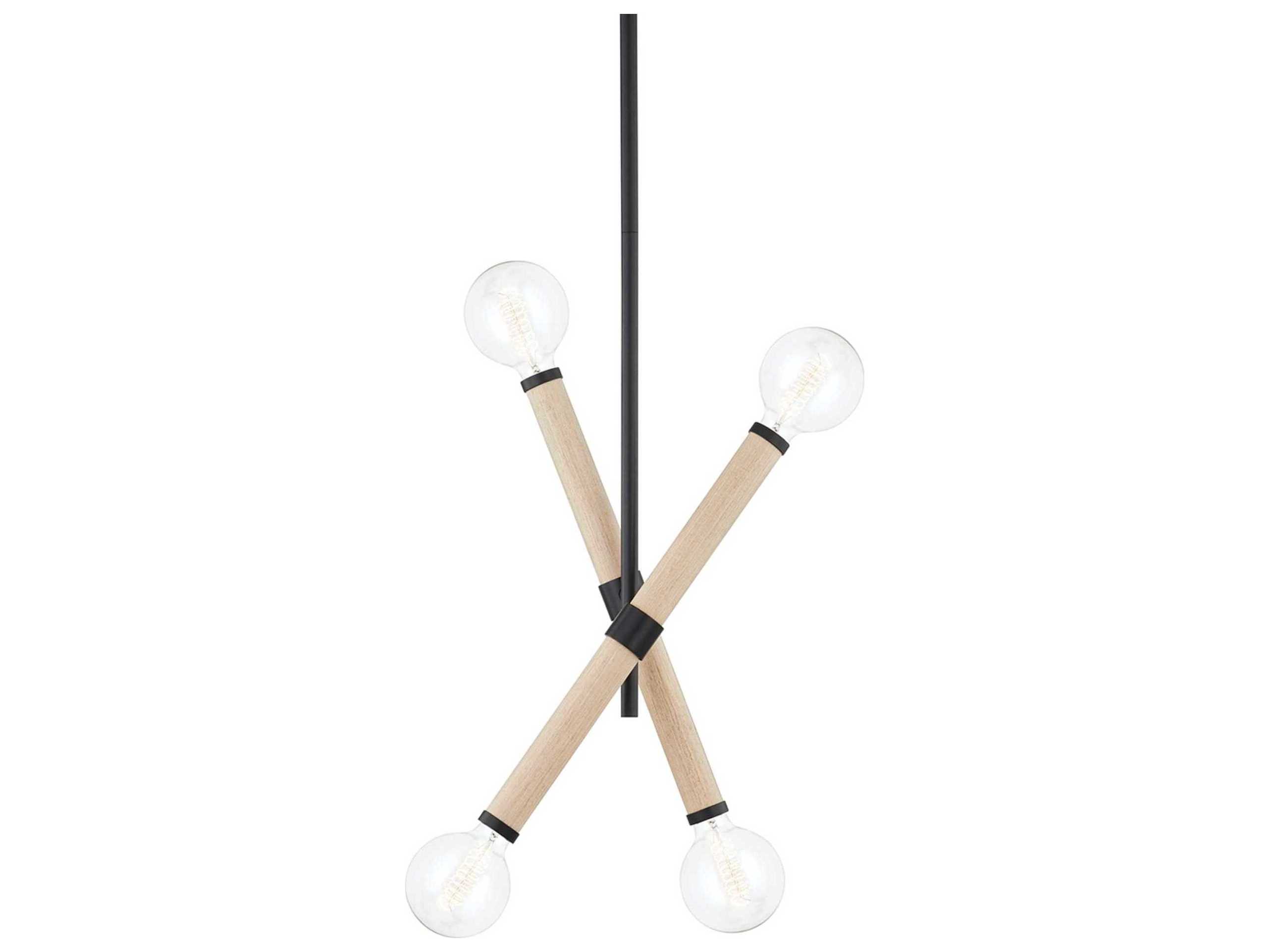Troy Lighting Cruiz 4-Light Soft Black Sputnik Pendant