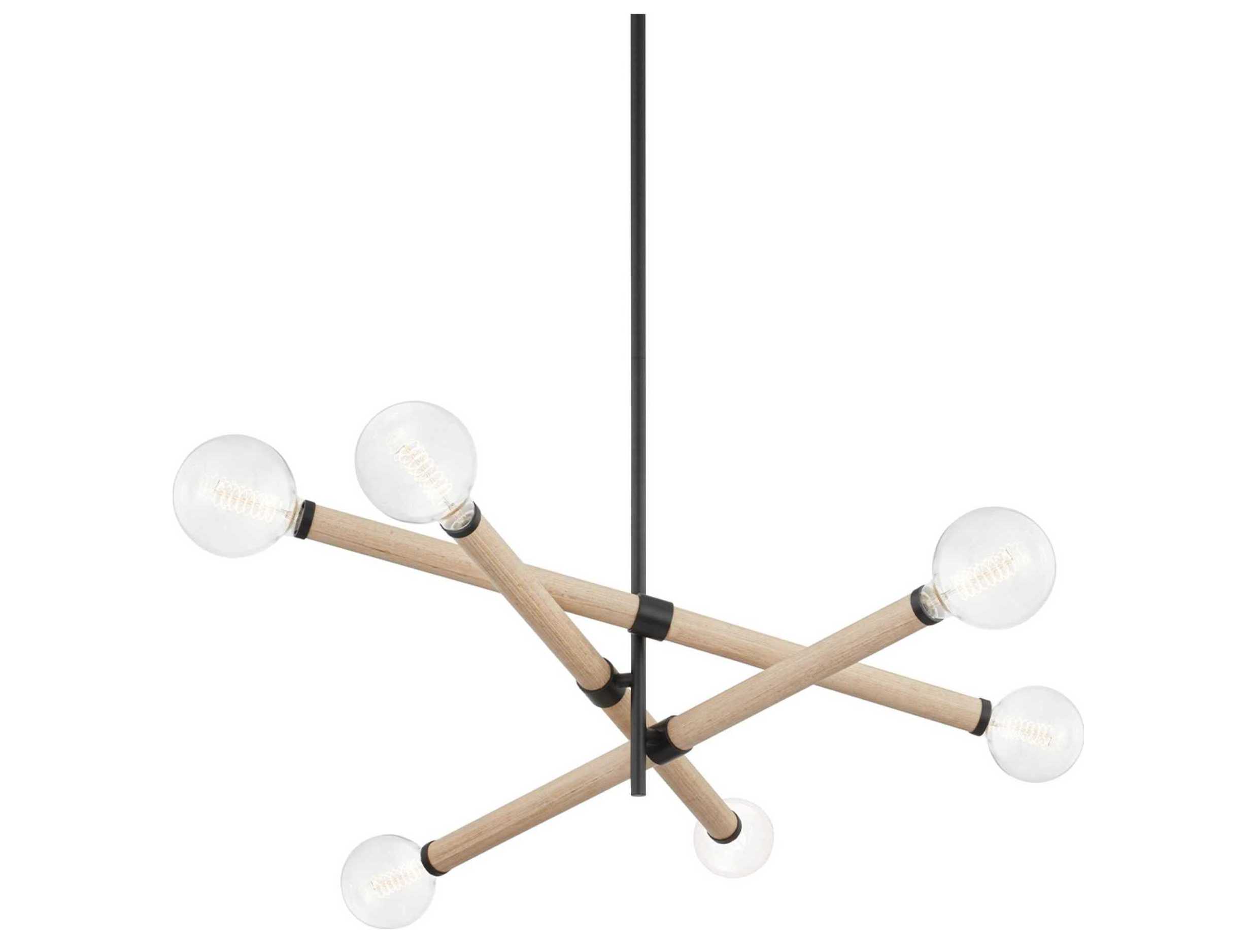 Troy Lighting Cruiz 6-Light Soft Black Sputnik Pendant