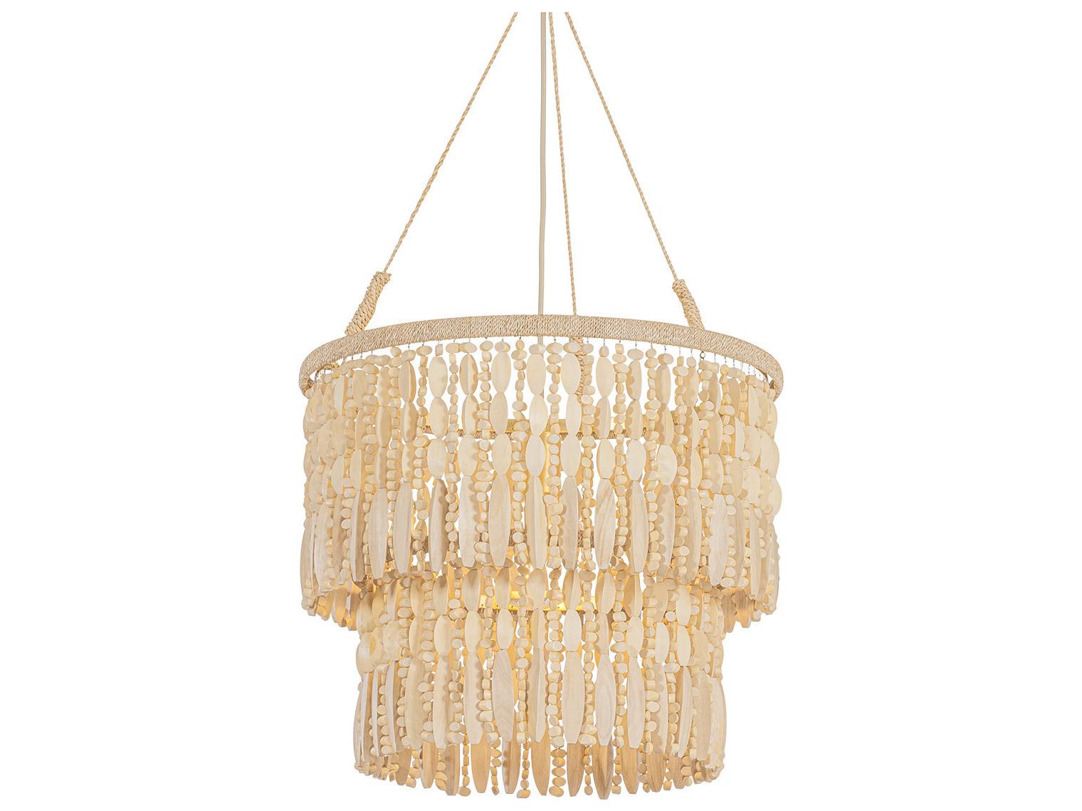 Troy Lighting Ben 1-Light Vintage Gold Leaf Geometric Tiered Pendant