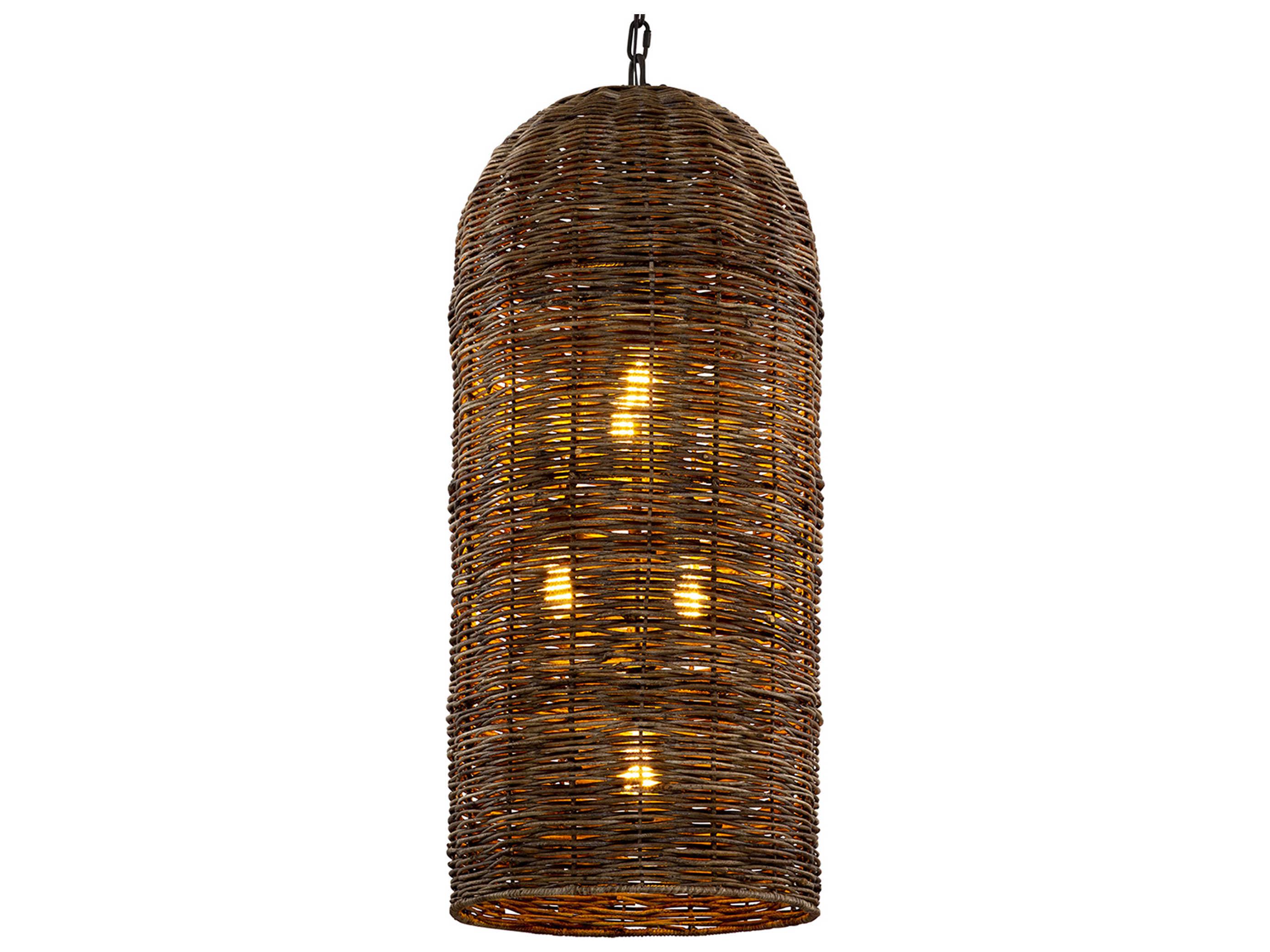 Troy Lighting Huxley 5-Light Tidepool Bronze LED Bowl Pendant