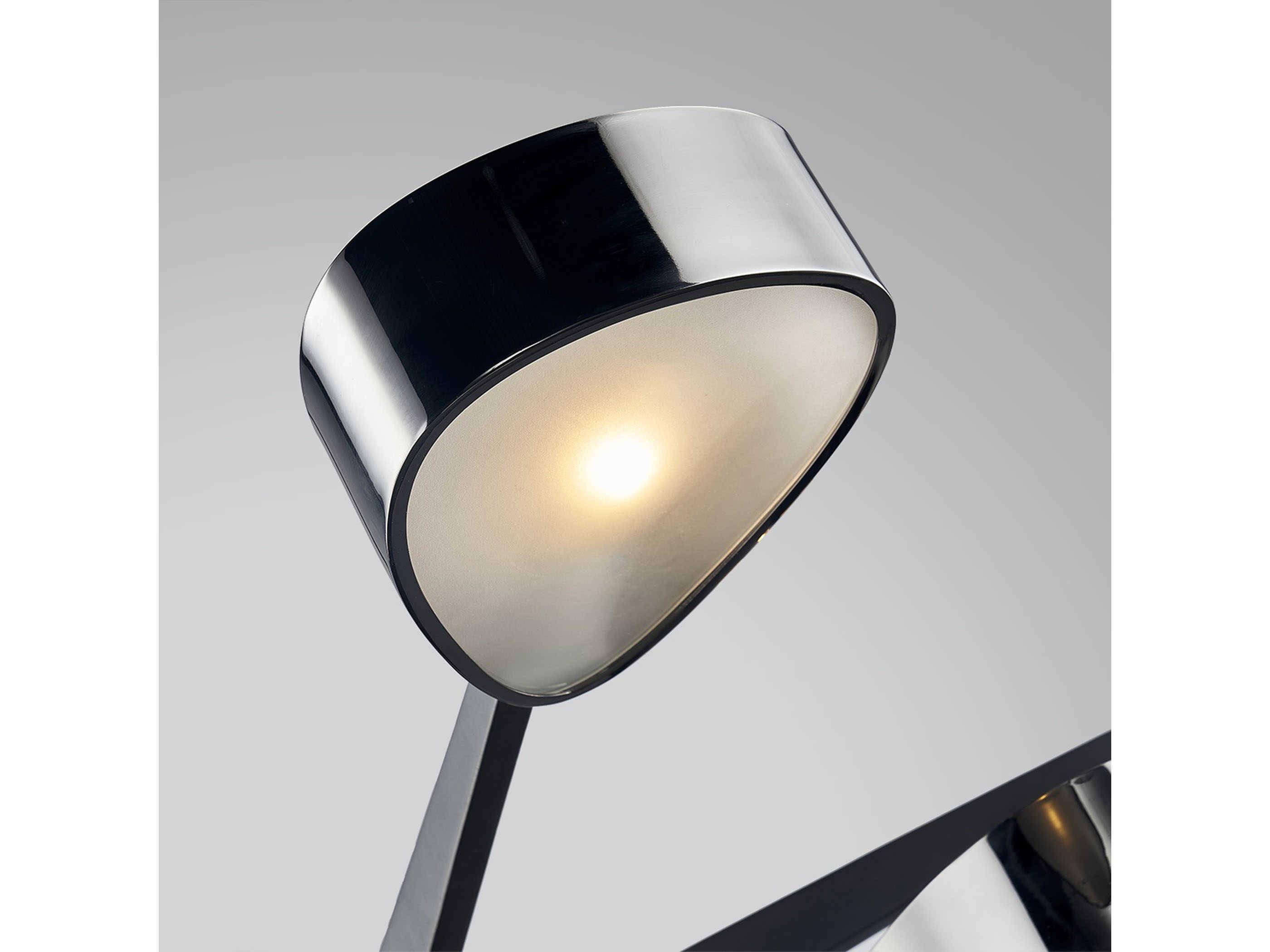 Troy Lighting Allisio 5-Light Carbide Black Chrome Glass Chandelier