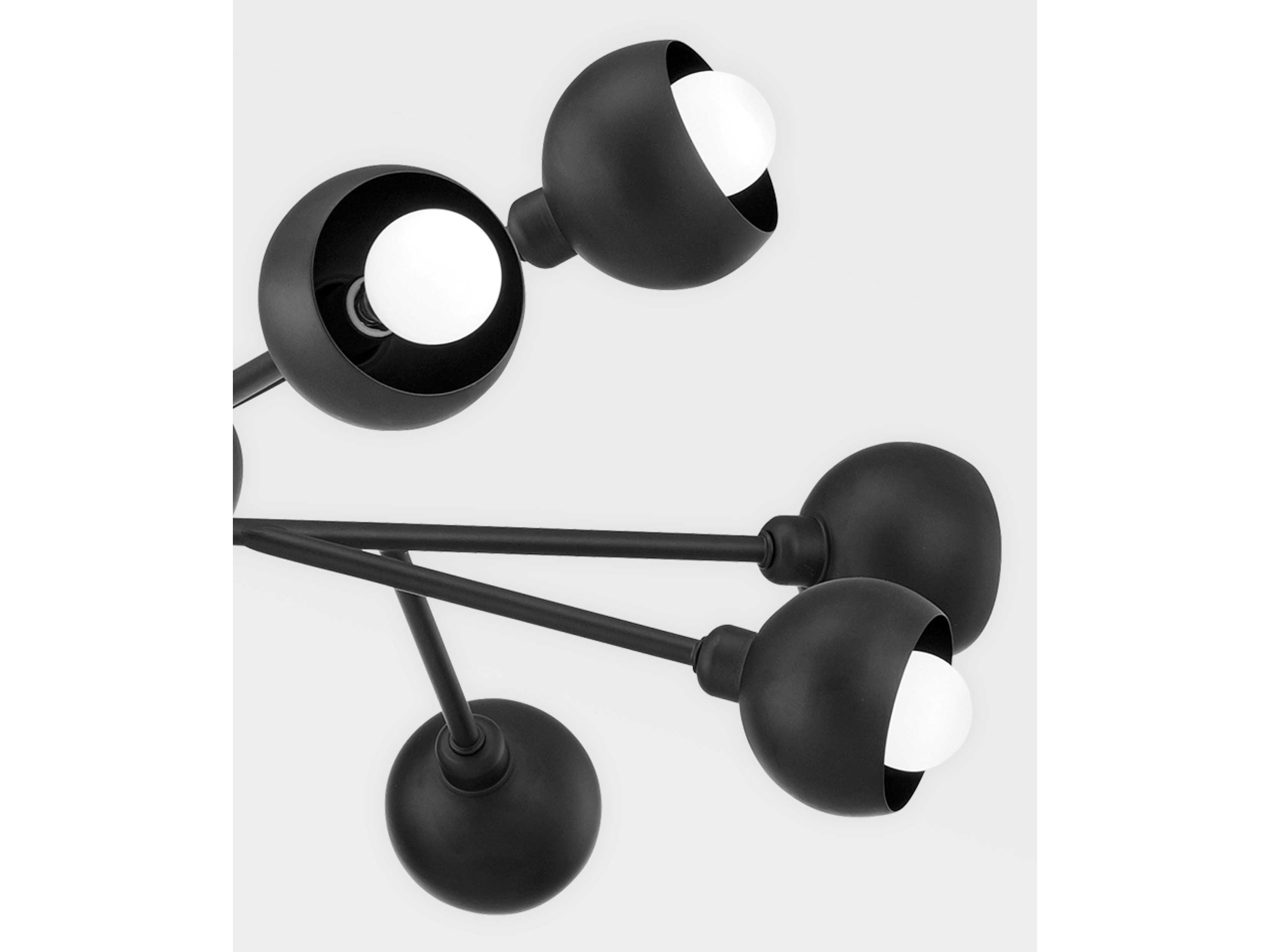 Troy Lighting Colt 12-Light Soft Black Sputnik Chandelier