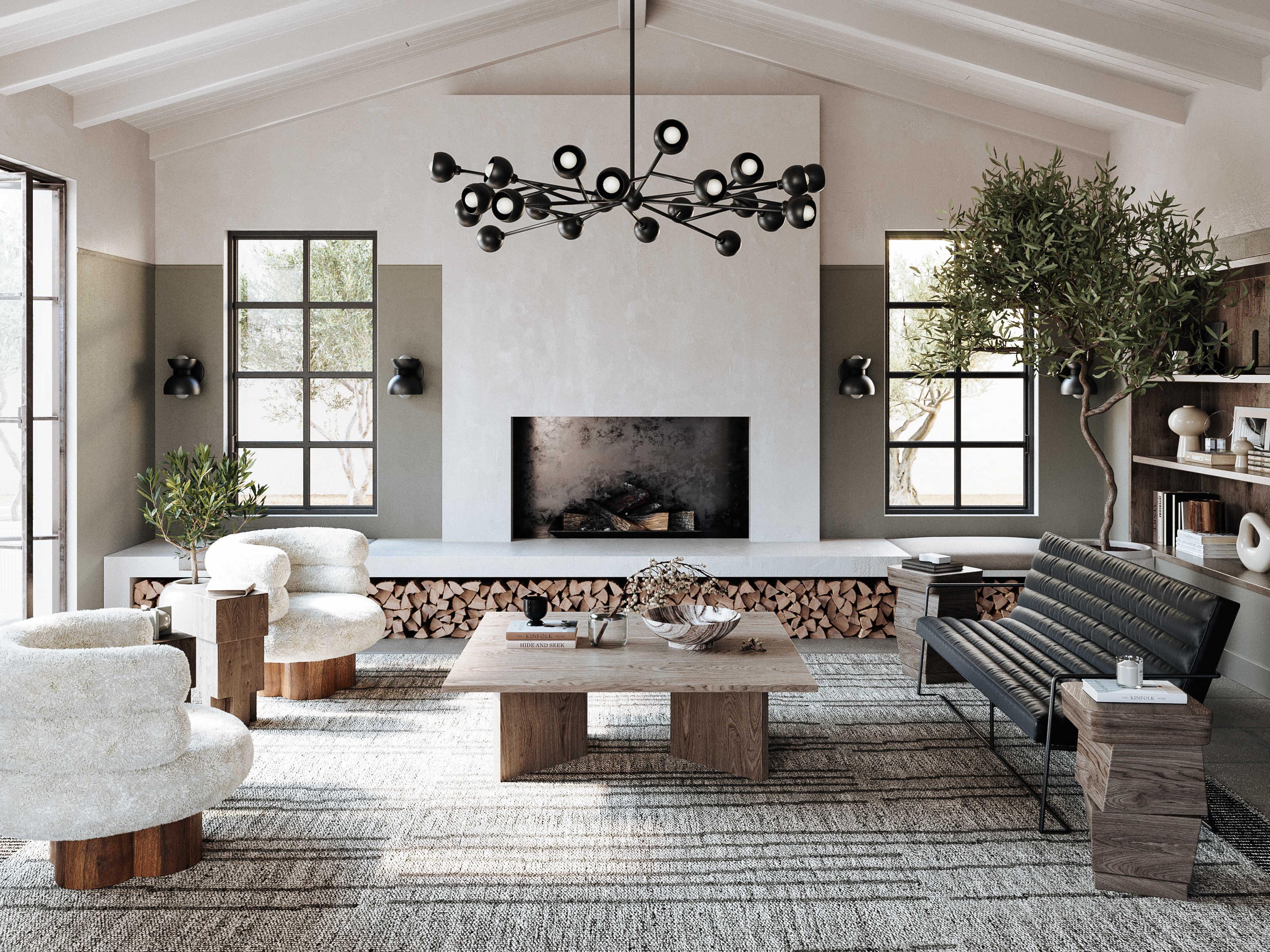 Troy Lighting Colt 24-Light Soft Black Sputnik Chandelier