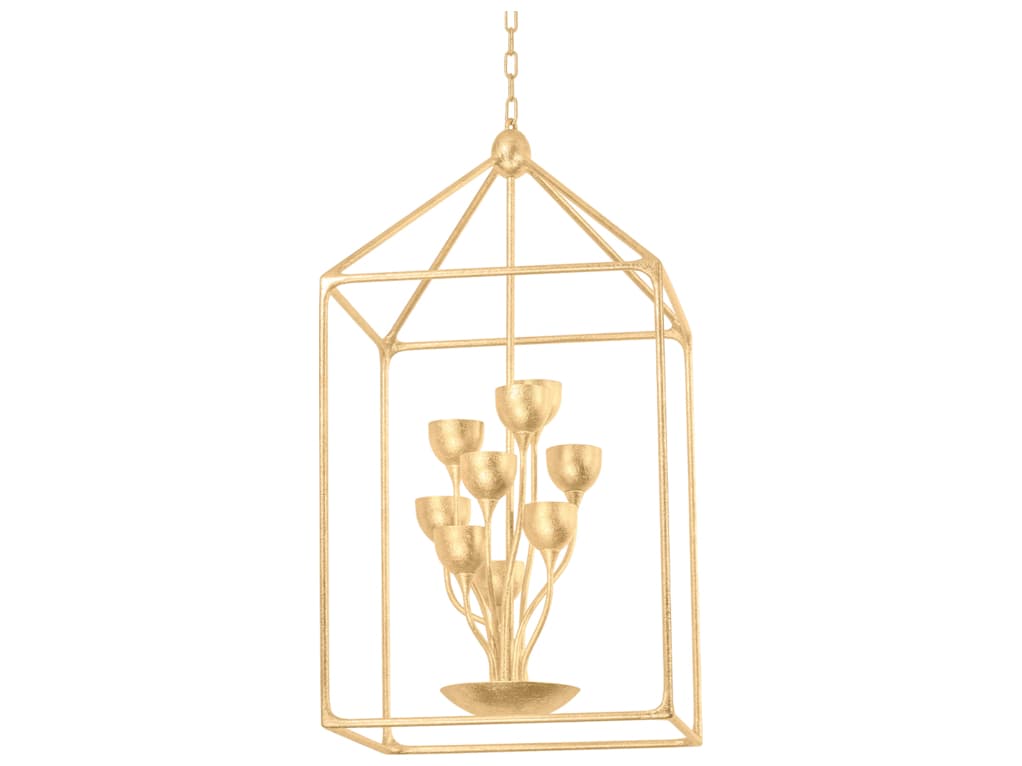 Troy Lighting Westwood 12-Light Vintage Gold Leaf Pendant