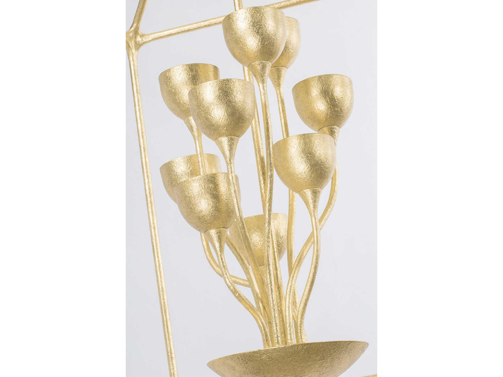 Troy Lighting Westwood 12-Light Vintage Gold Leaf Pendant