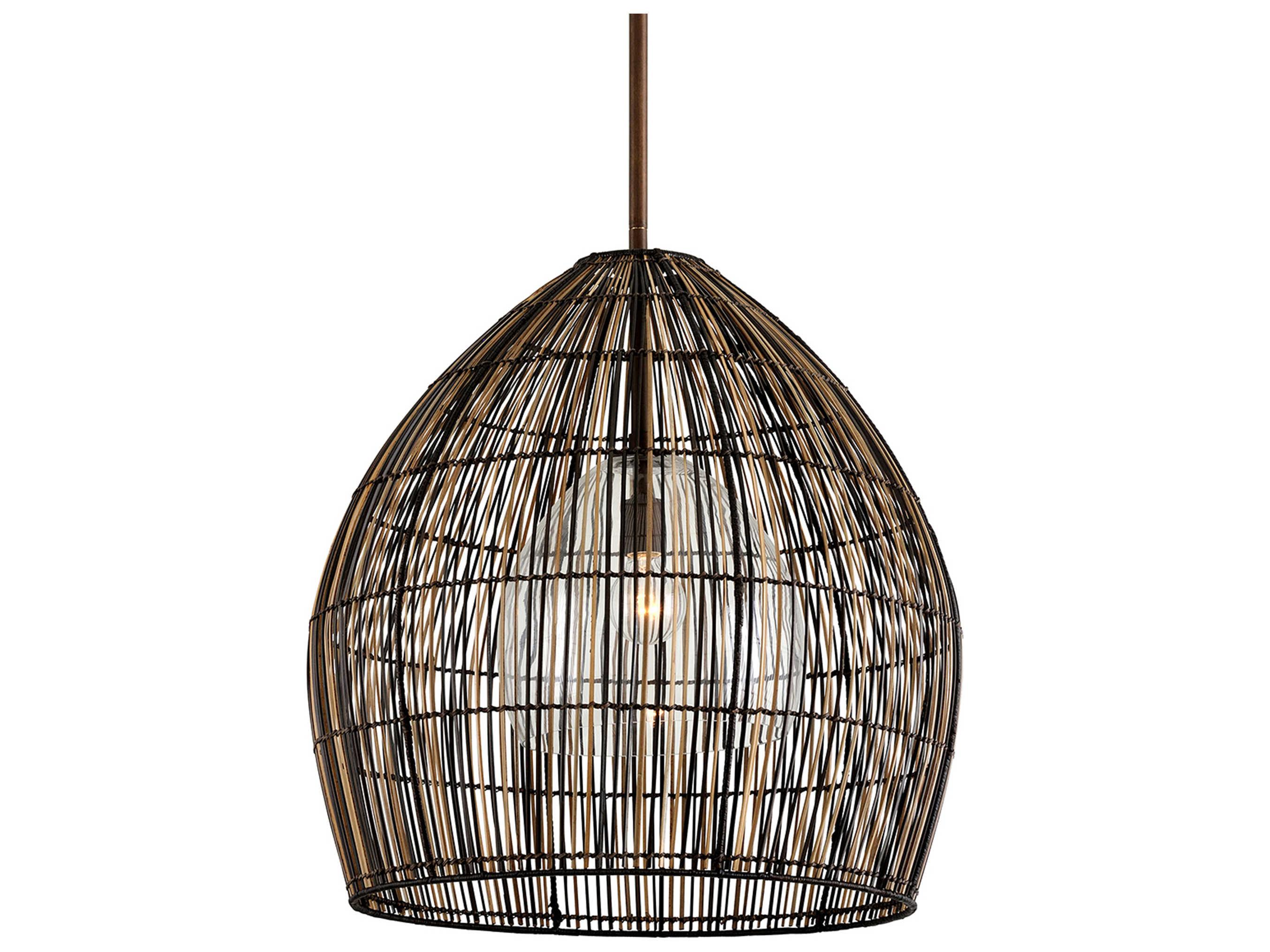 Troy Lighting Holden 1-Light Bronze Dome Pendant