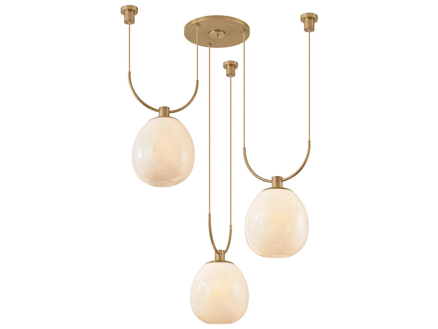 Troy Lighting Jove 3-Light Patina Brass Globe Chandelier