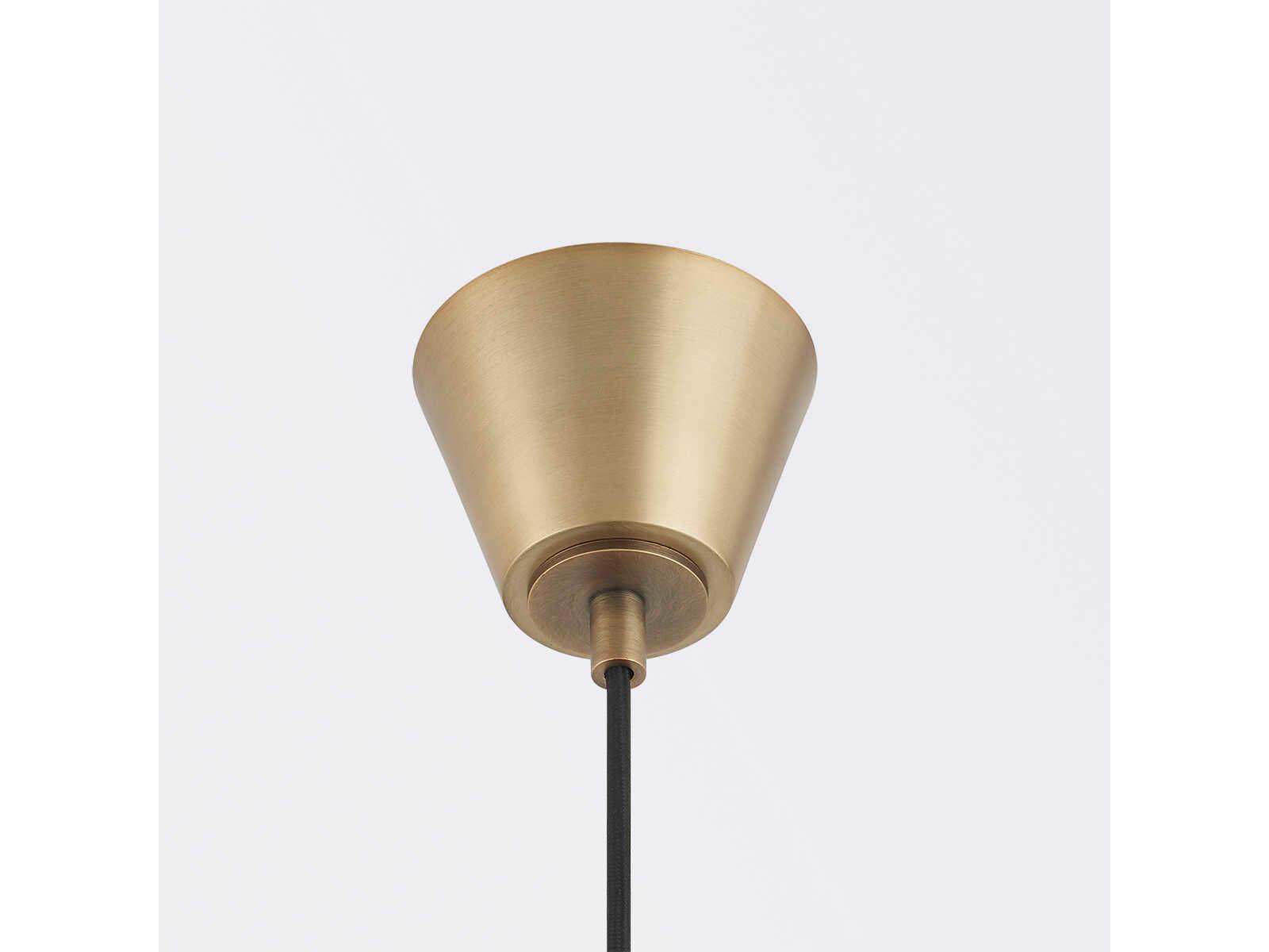 Troy Lighting Fontana 1-Light Patina Brass Blue Pendant