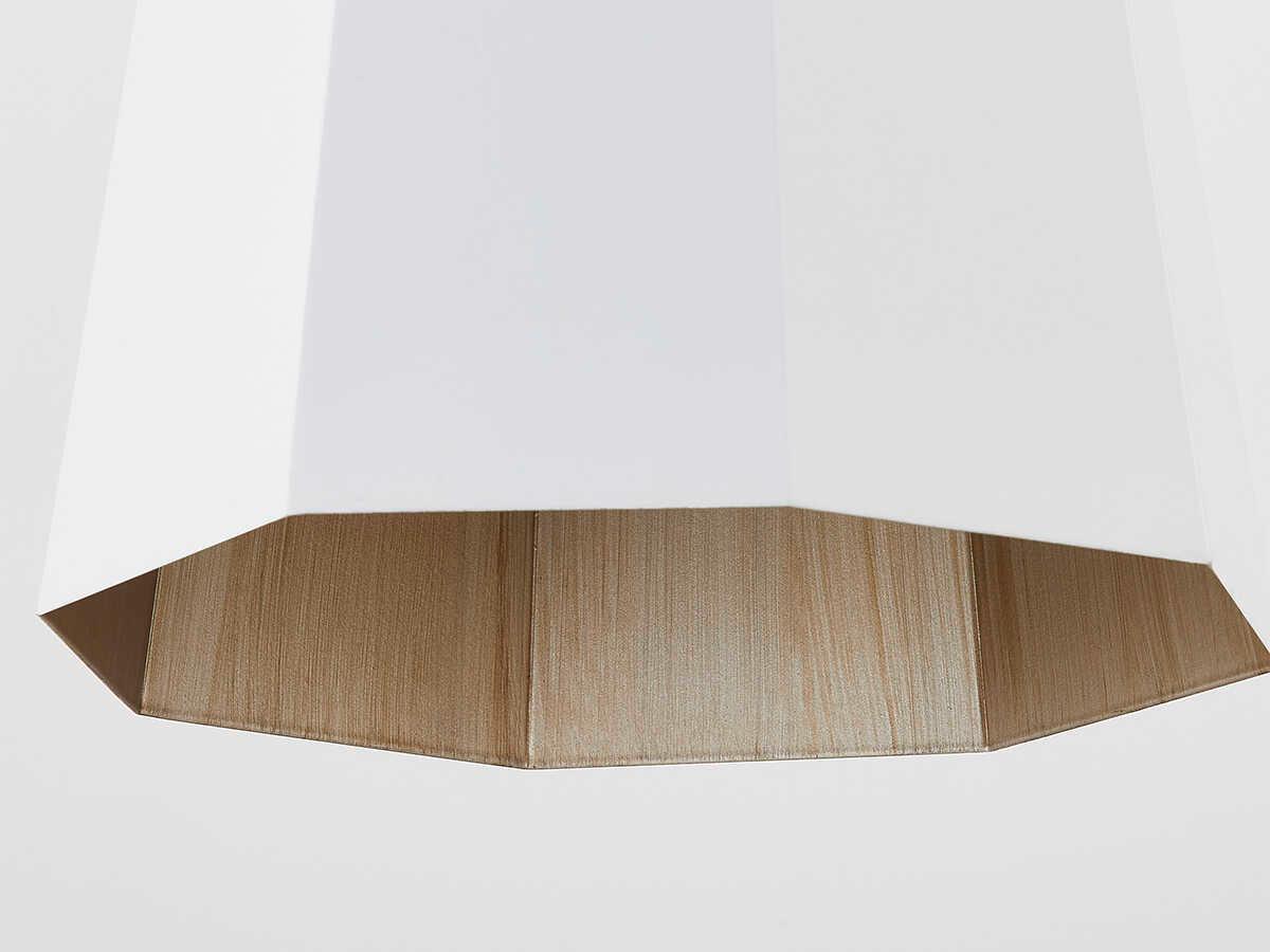 Troy Lighting Huntley 1-Light Patina Brass White Mini Pendant