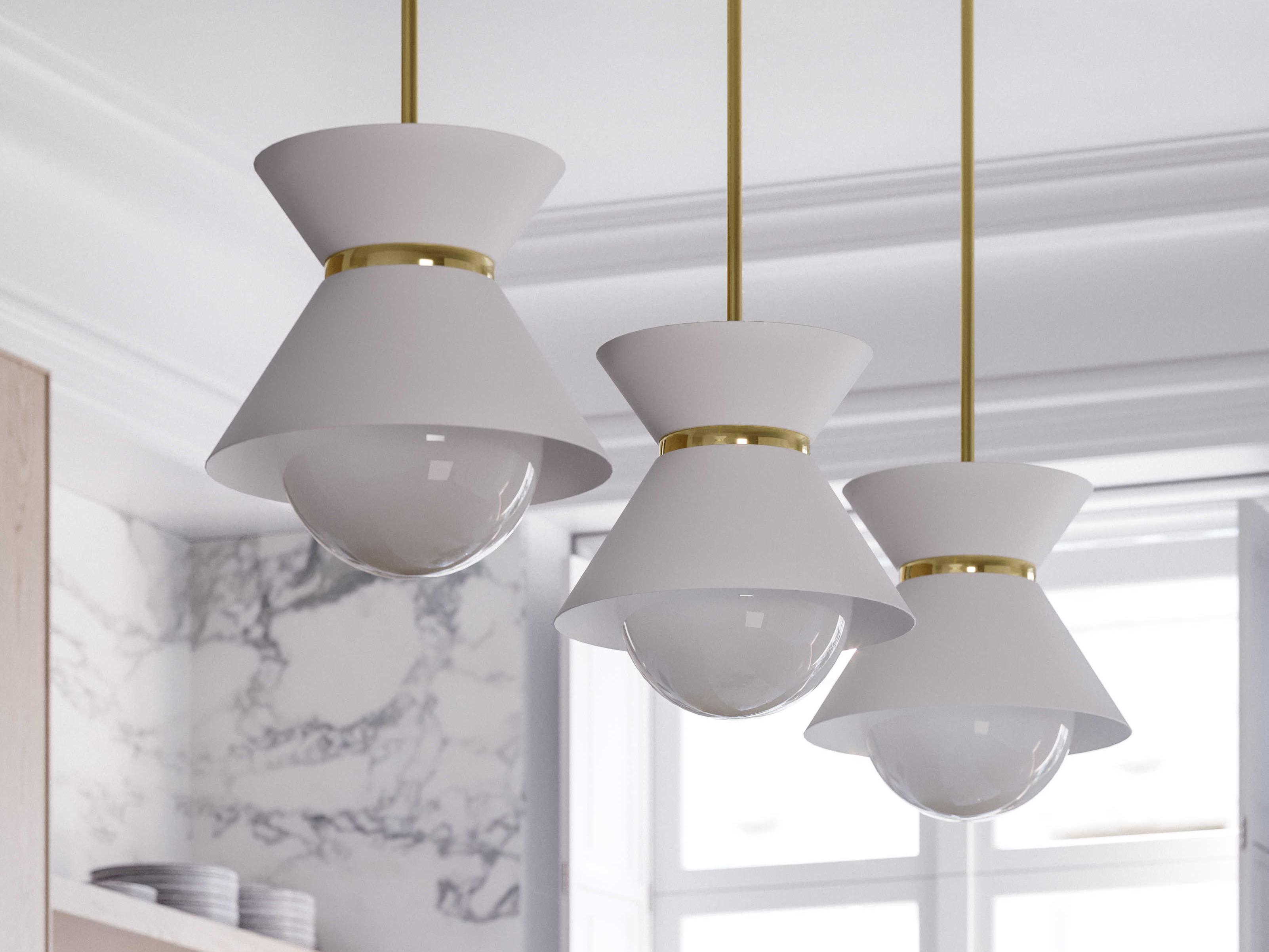 Troy Lighting Scout 1-Light Soft White Patina Brass Glass Globe Pendant