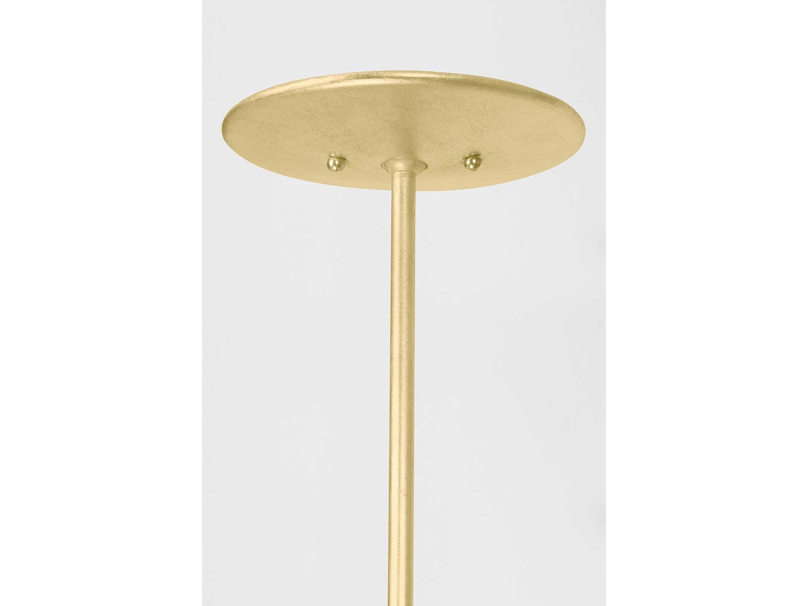 Troy Lighting Valier 3-Light Vintage Gold Leaf Brass Chandelier