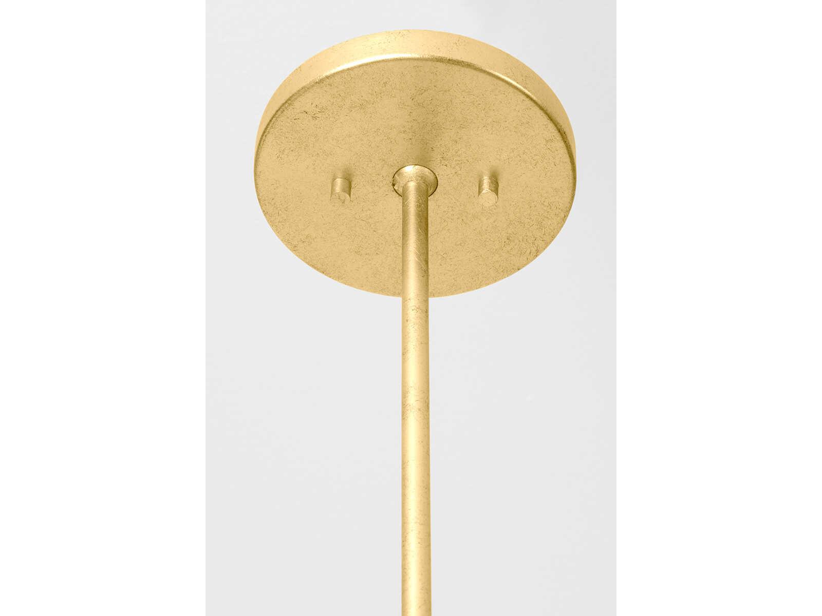 Troy Lighting River 6-Light Vintage Gold Leaf Empire Chandelier