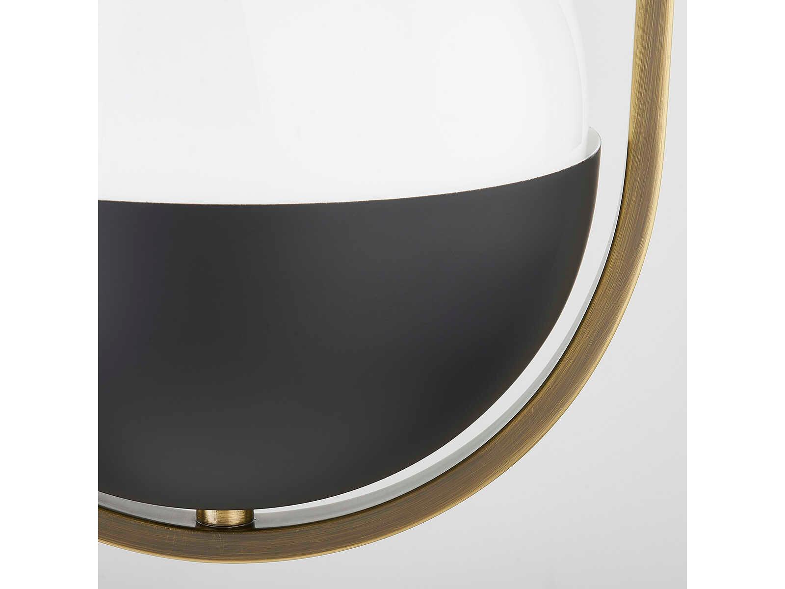 Troy Lighting Willard 2-Light Patina Brass Glass Globe Mini Pendant