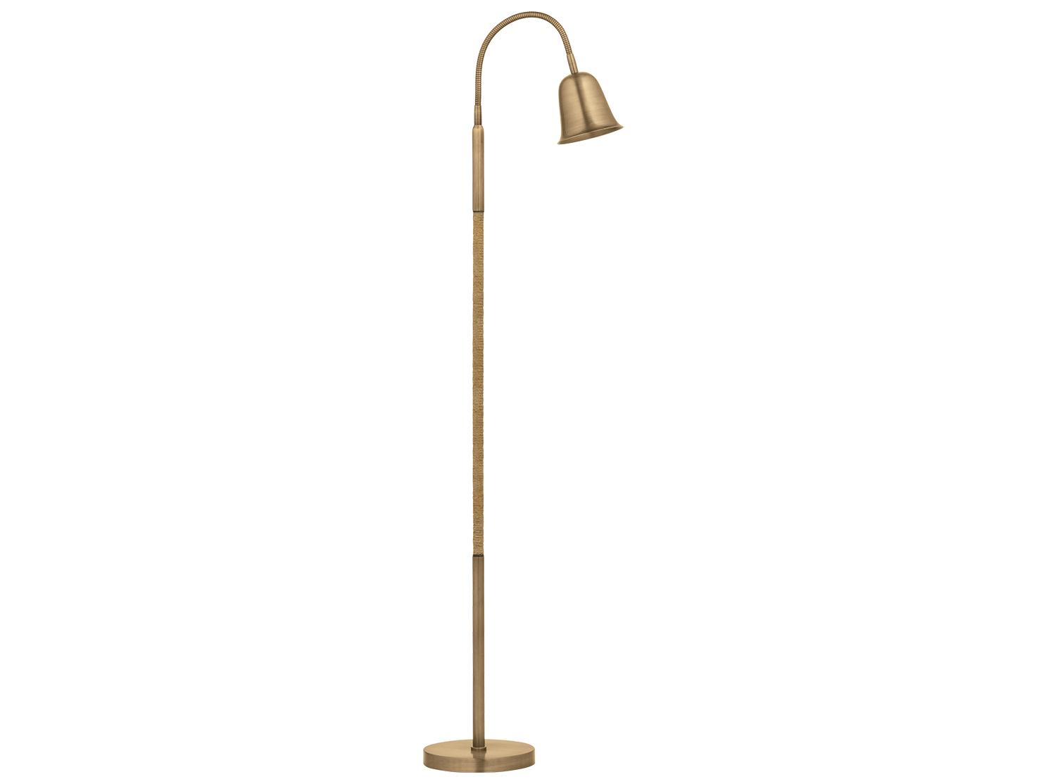 Troy Lighting Wharf Patina Brass Floor Lamp