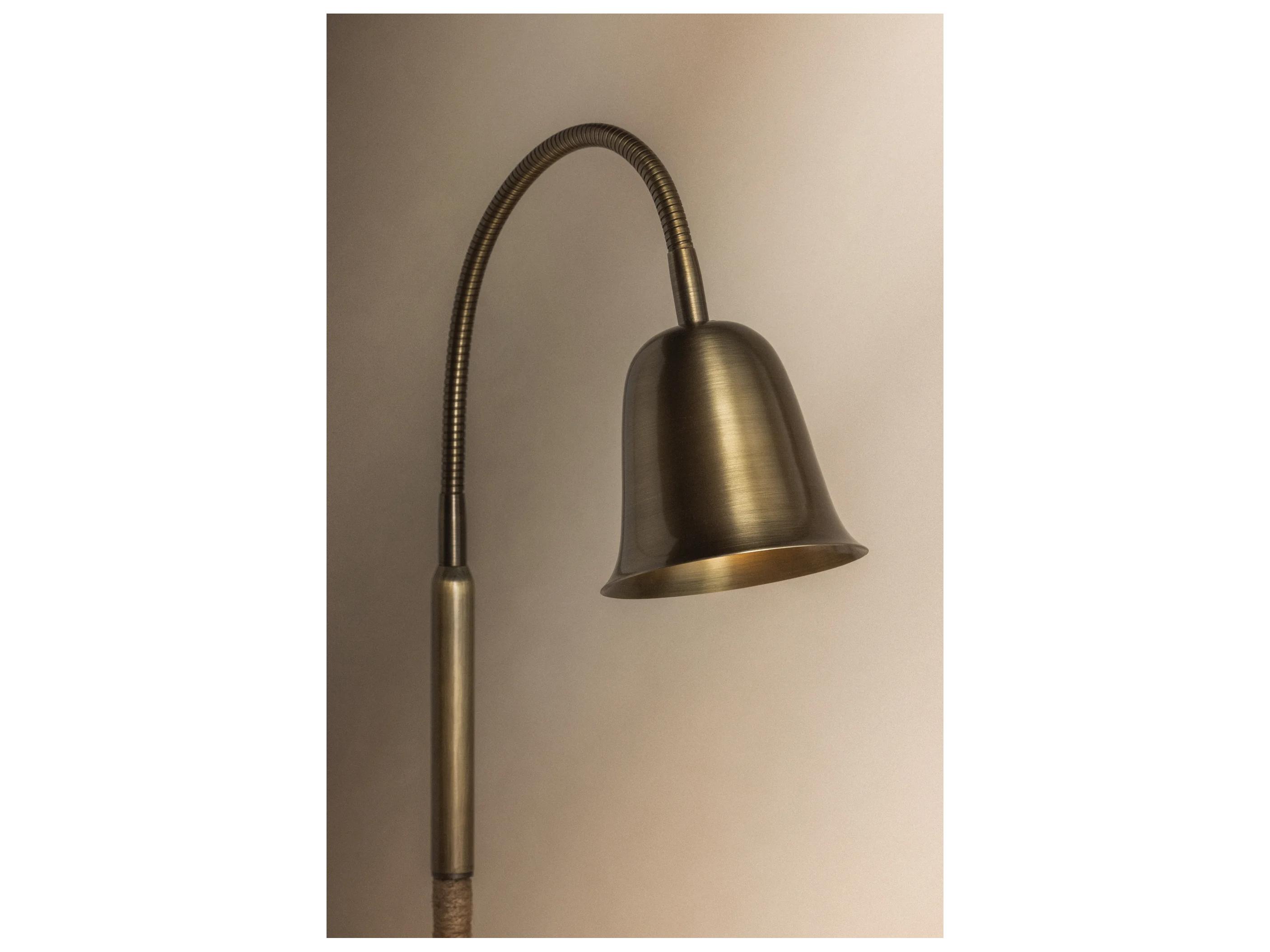 Troy Lighting Wharf Patina Brass Floor Lamp