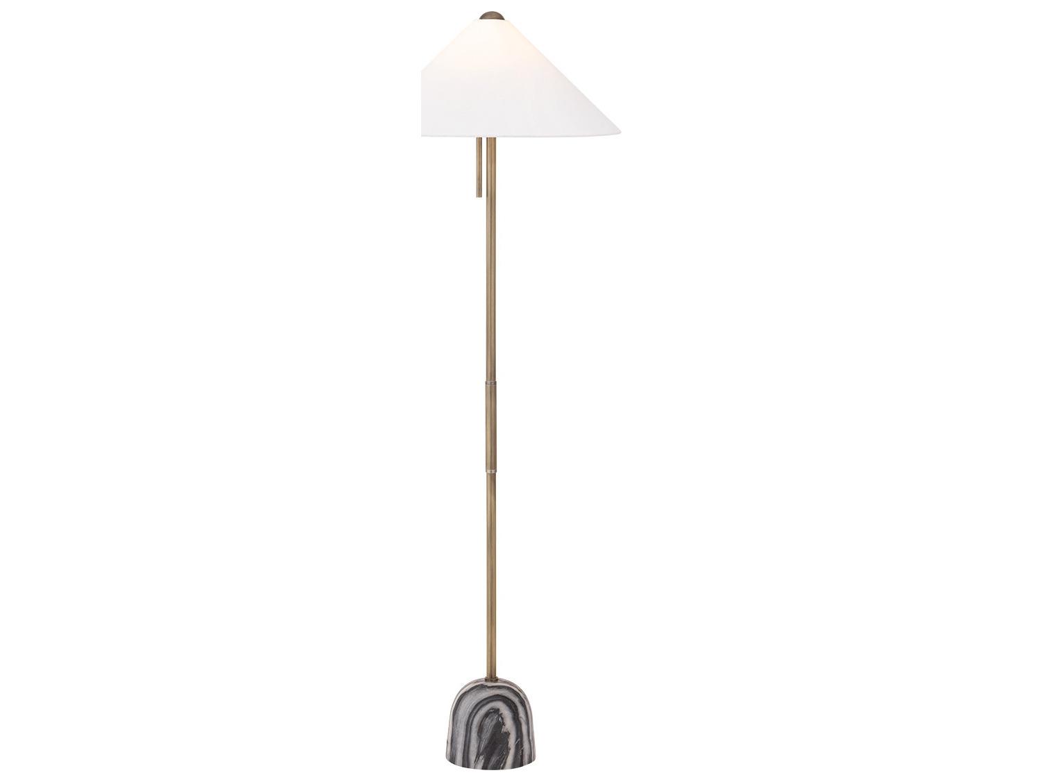 Troy Lighting Millbrae Patina Brass Floor Lamp