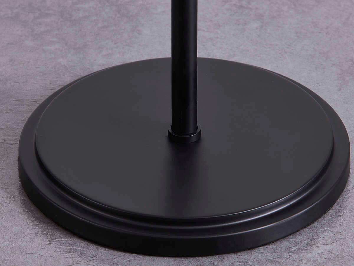 Troy Lighting Quinn Patina Brass Steel Black Floor Lamp