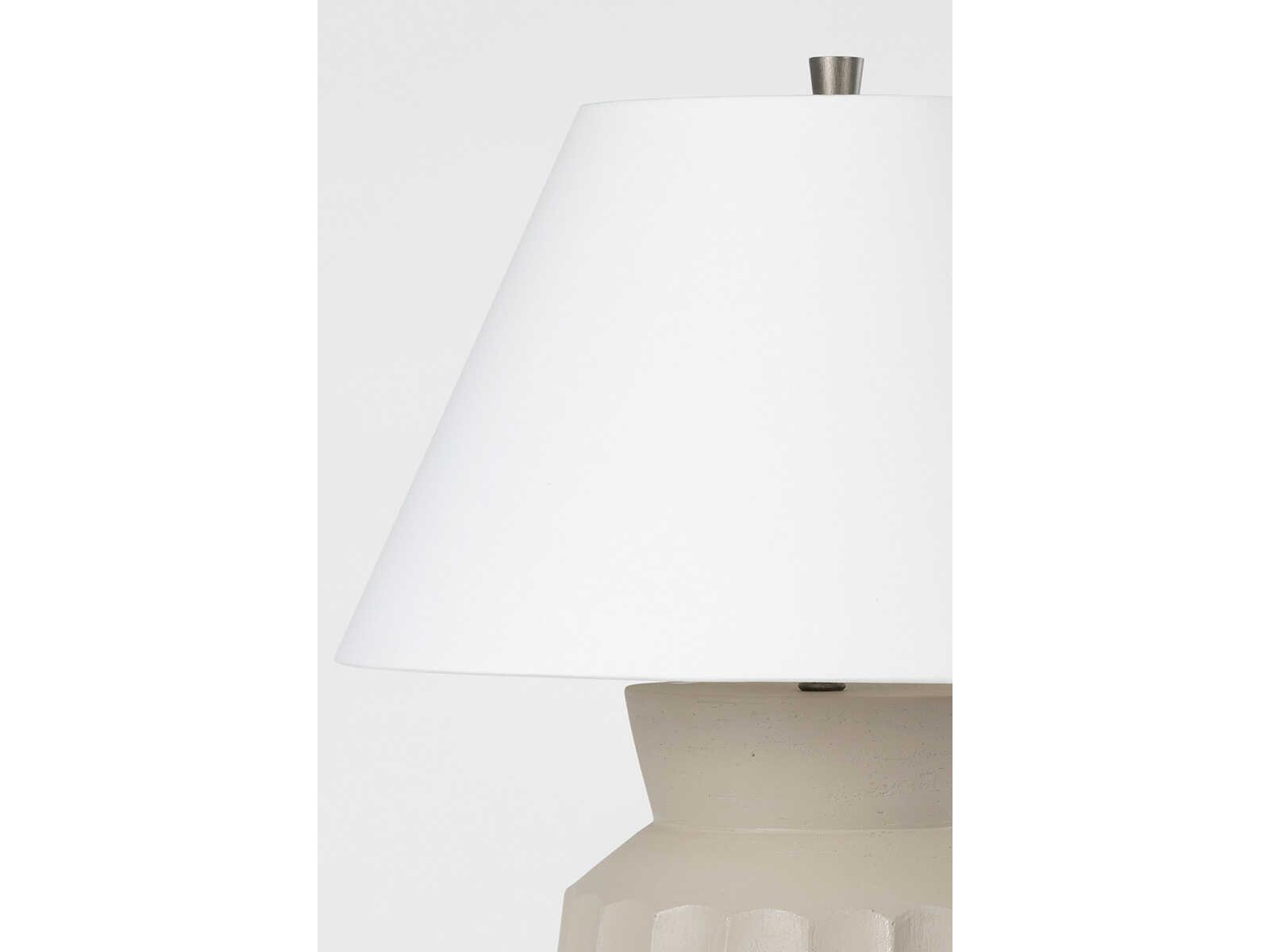 Troy Lighting Selma Ceramic Unglazed Gray Brass Buffet Lamp