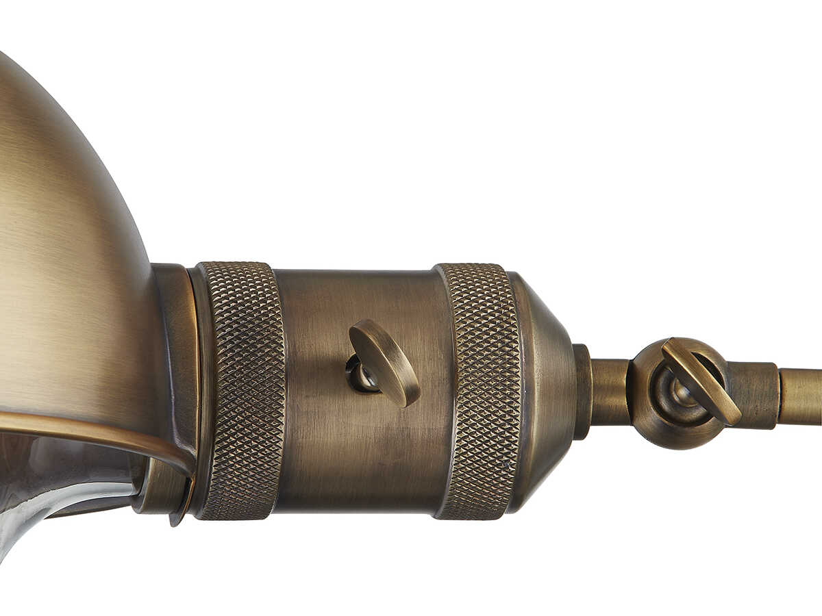 Troy Lighting Cannon 1-Light Patina Brass Swing Wall Sconce