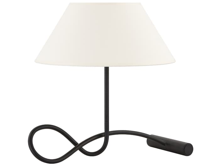 Troy Lighting Alameda Forged Iron Off White Mds Paper Black Table Lamp