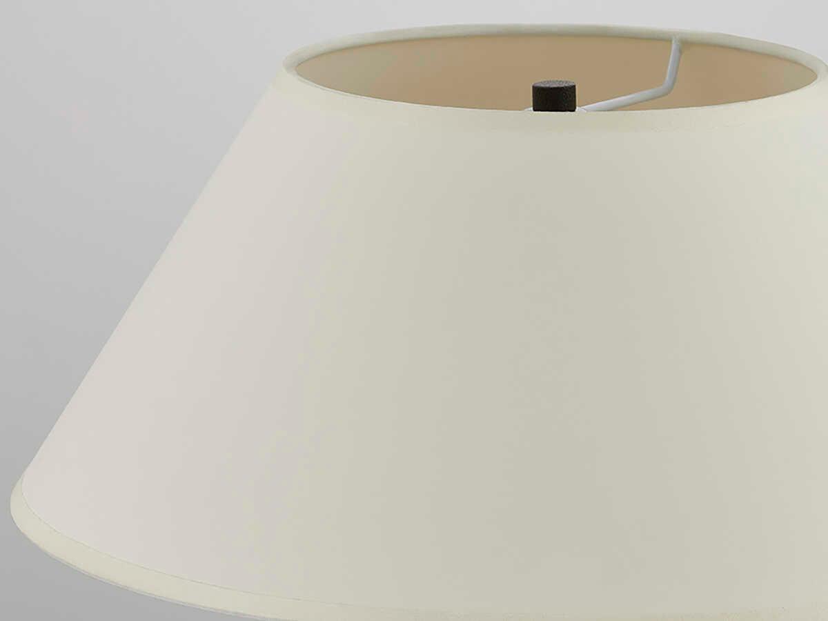 Troy Lighting Alameda Forged Iron Off White Mds Paper Black Table Lamp