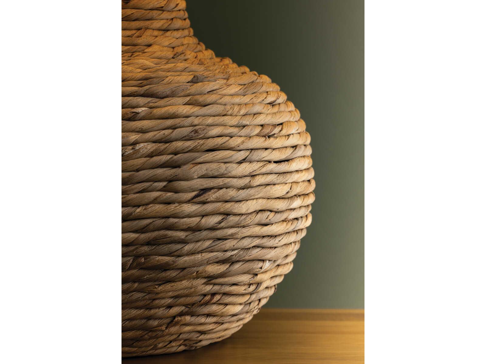 Troy Lighting Malik Patina Brass Natural Linen Fabric Brown Table Lamp