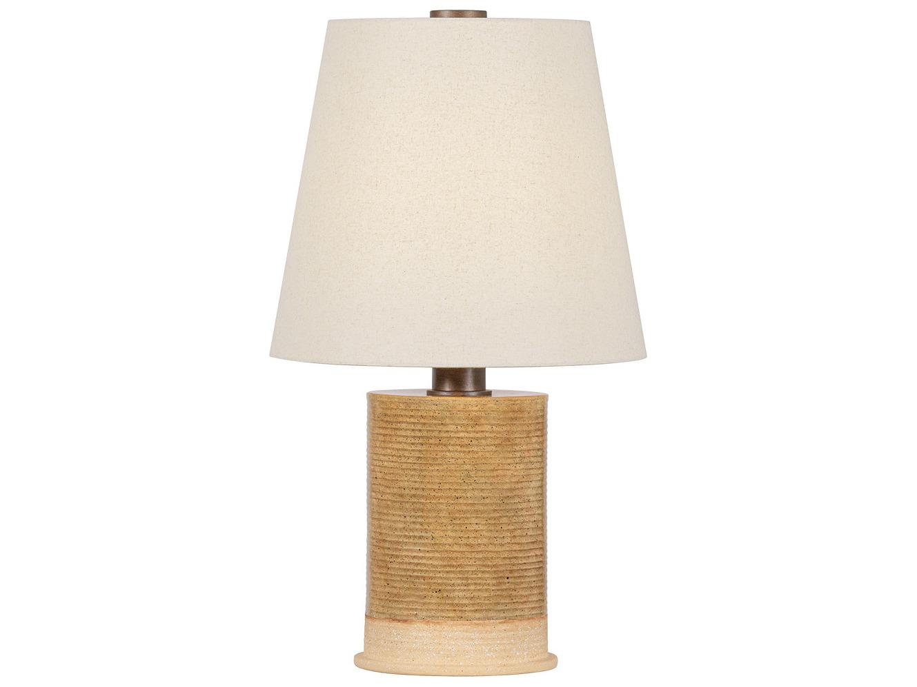 Troy Lighting Kerwin Bronze Leaf Ceramic Caramel Bisque Brown Buffet Lamp