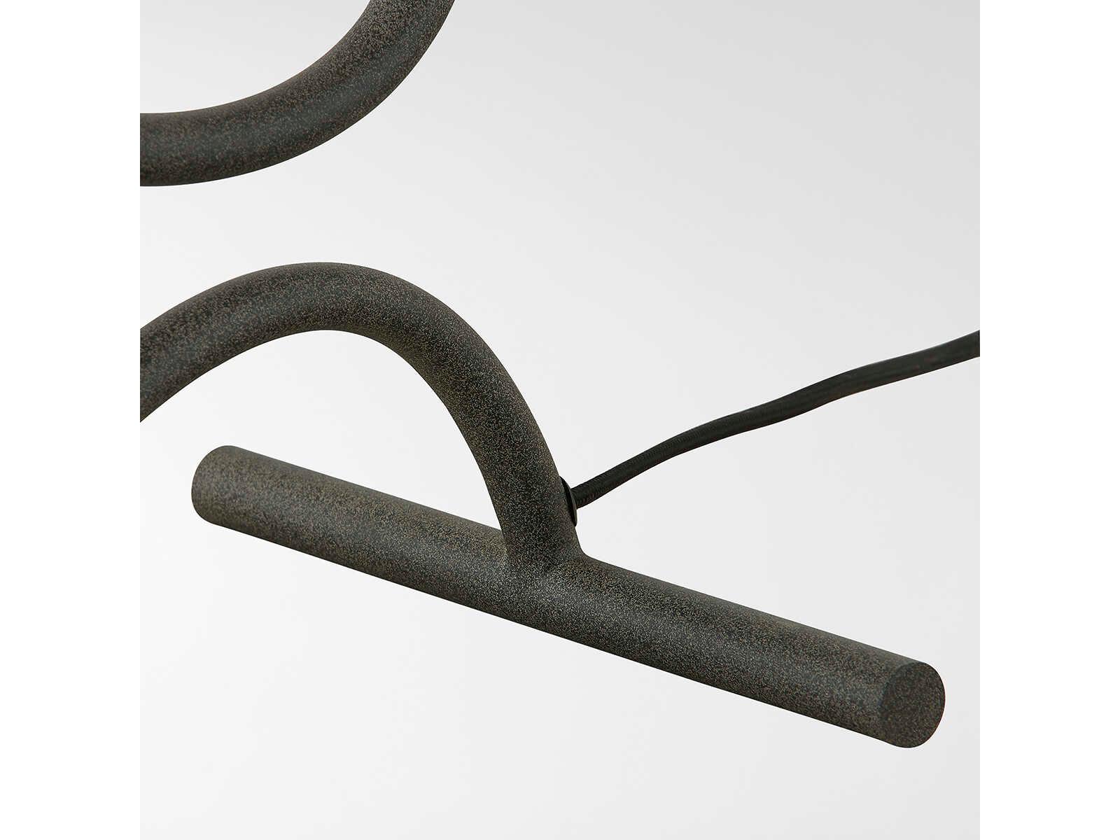 Troy Lighting Veranda French Iron Off White Linen Black Table Lamp