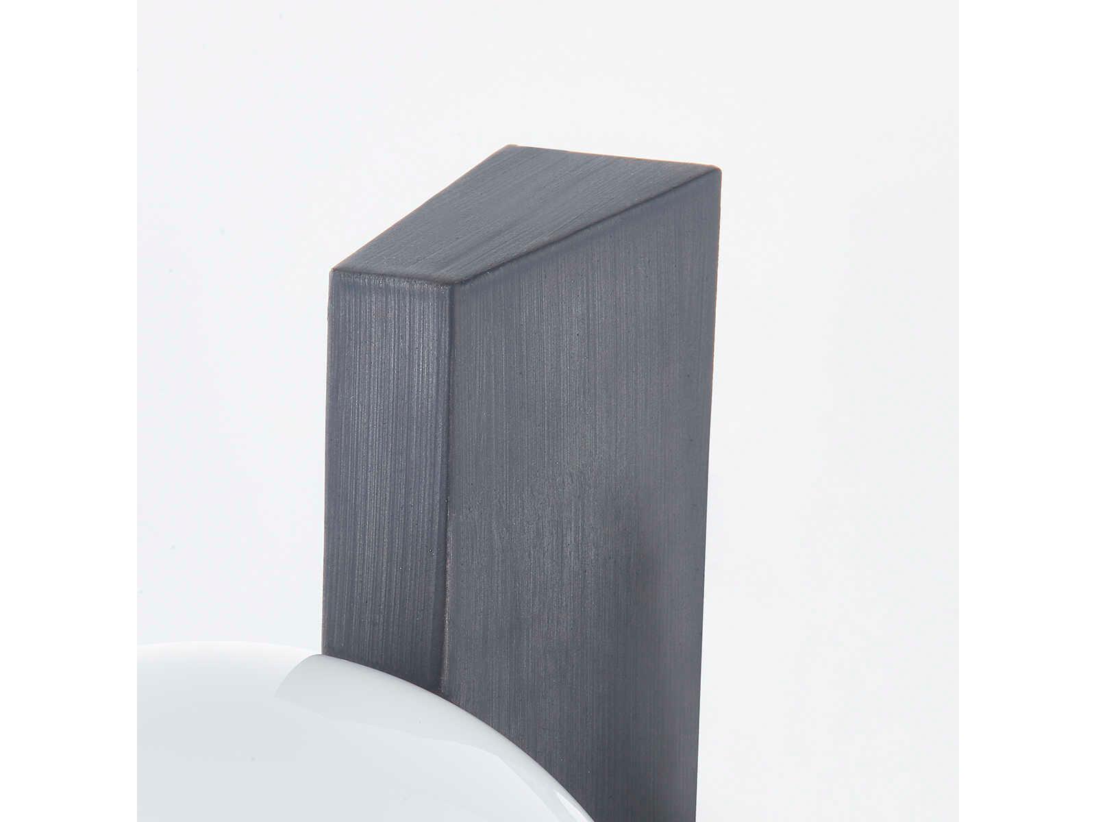 Troy Lighting Brisbane 1-Light Graphite Gray Glass Wall Sconce