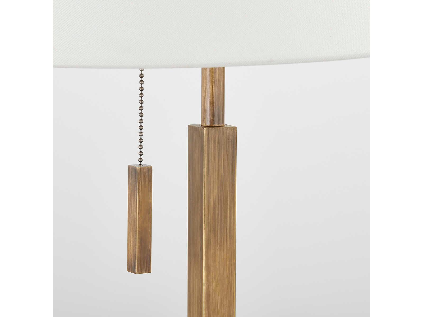 Troy Lighting Clic Patina Brass Linen Table Lamp