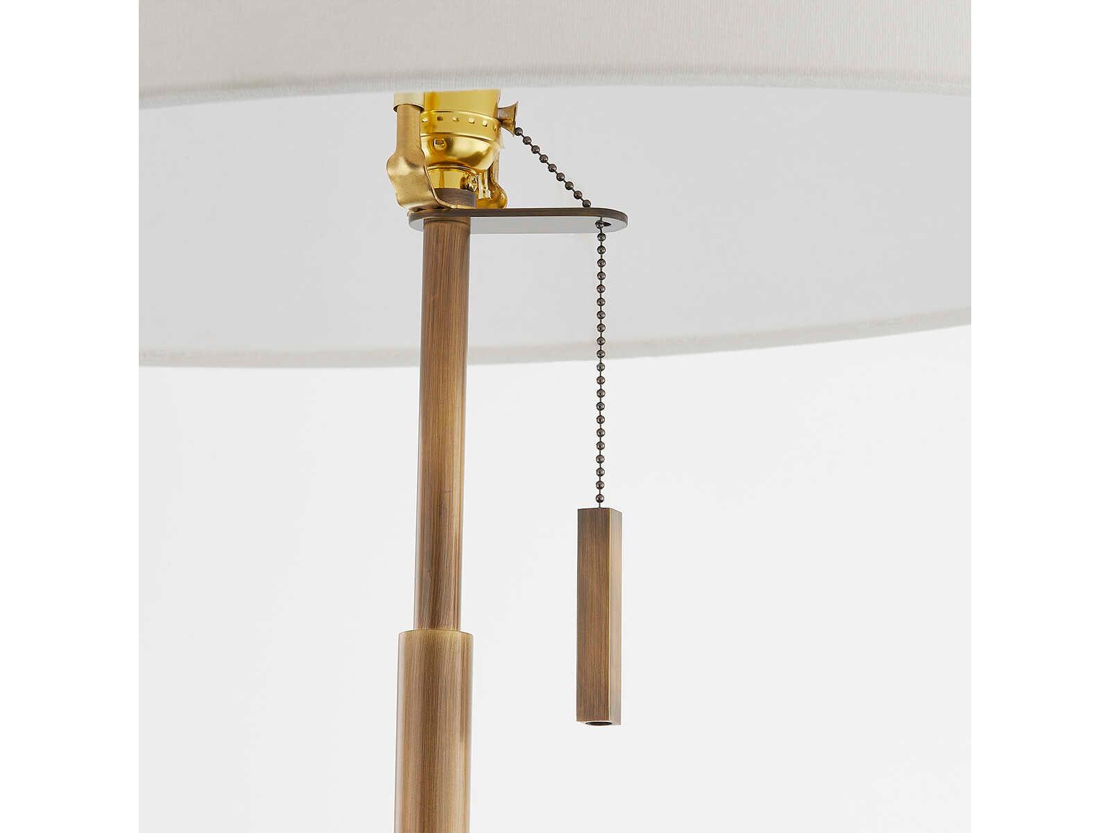 Troy Lighting Clic Patina Brass Linen Table Lamp