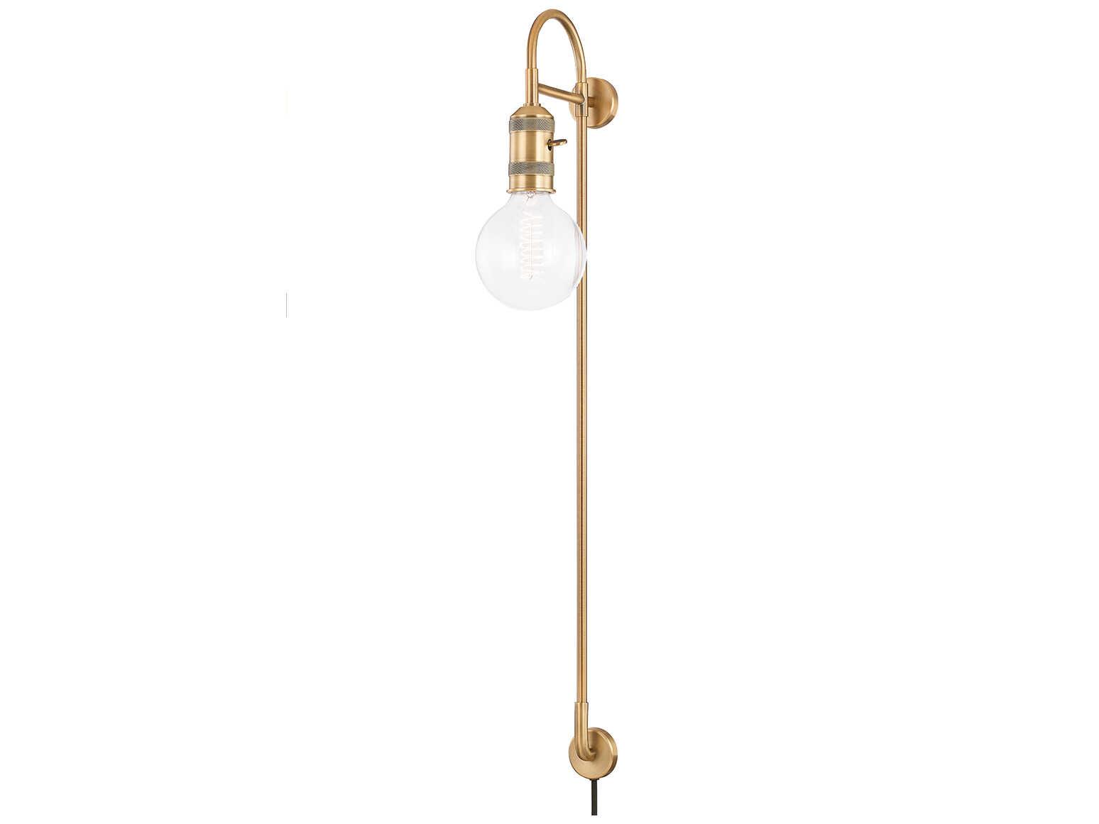 Troy Lighting Dean 1-Light Patina Brass Wall Sconce