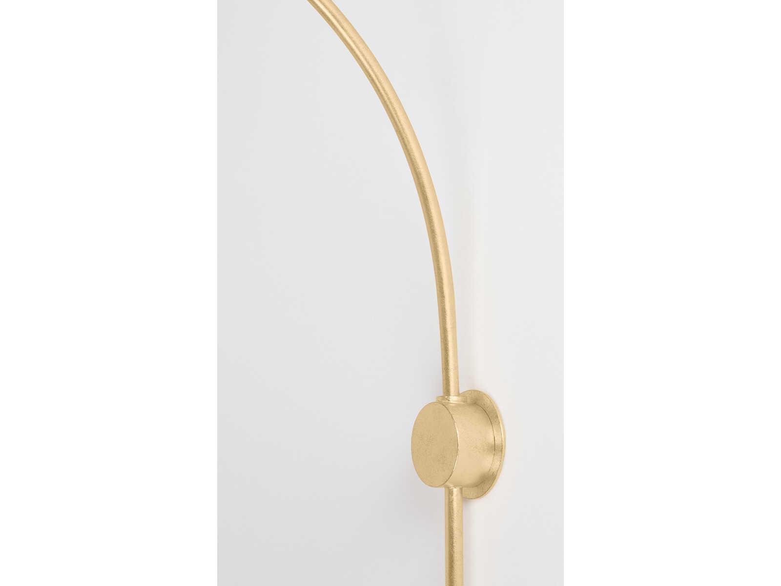 Troy Lighting Valier 1-Light Vintage Gold Leaf Wall Sconce