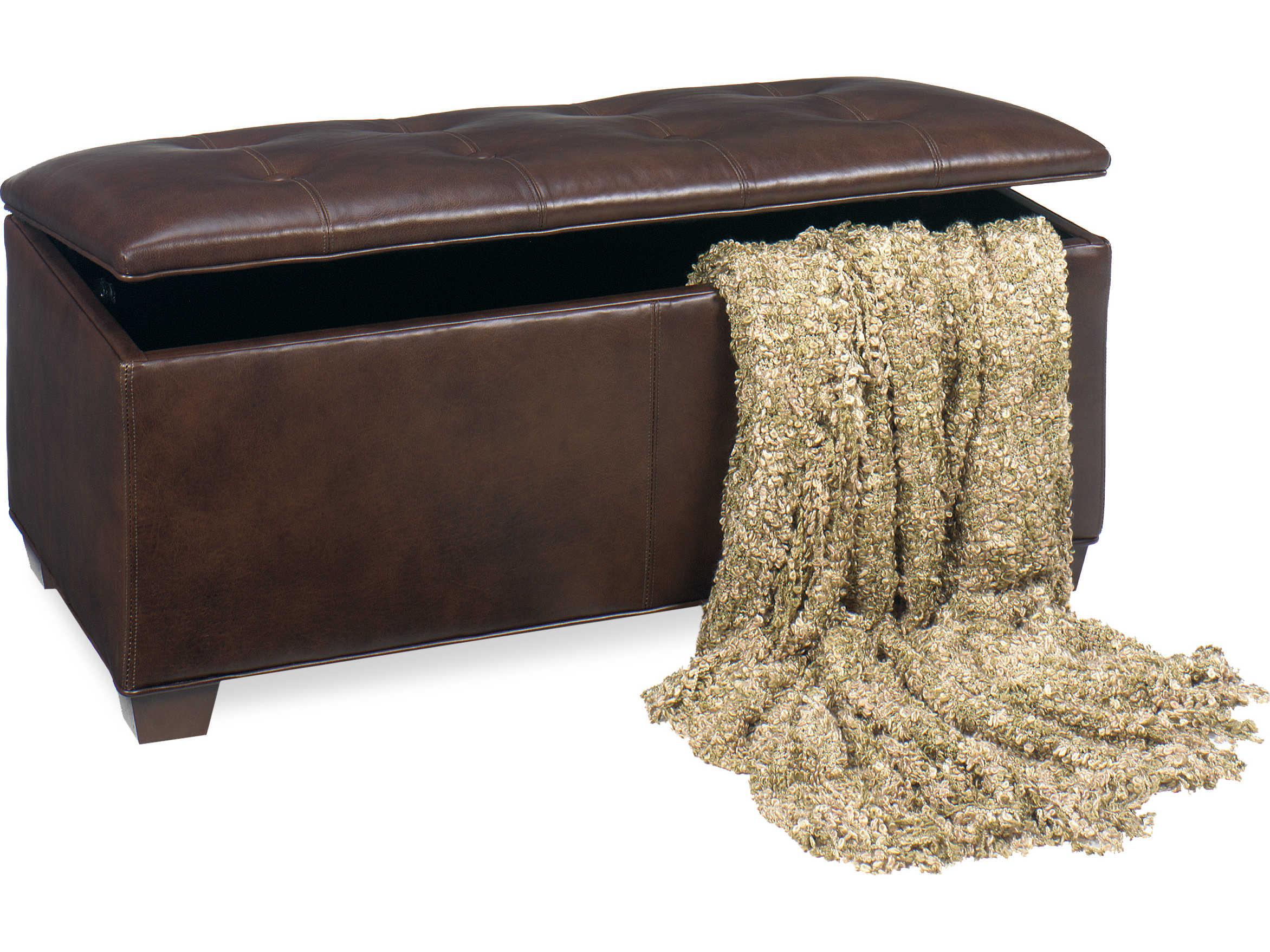 Temple Dane Leather Ottoman