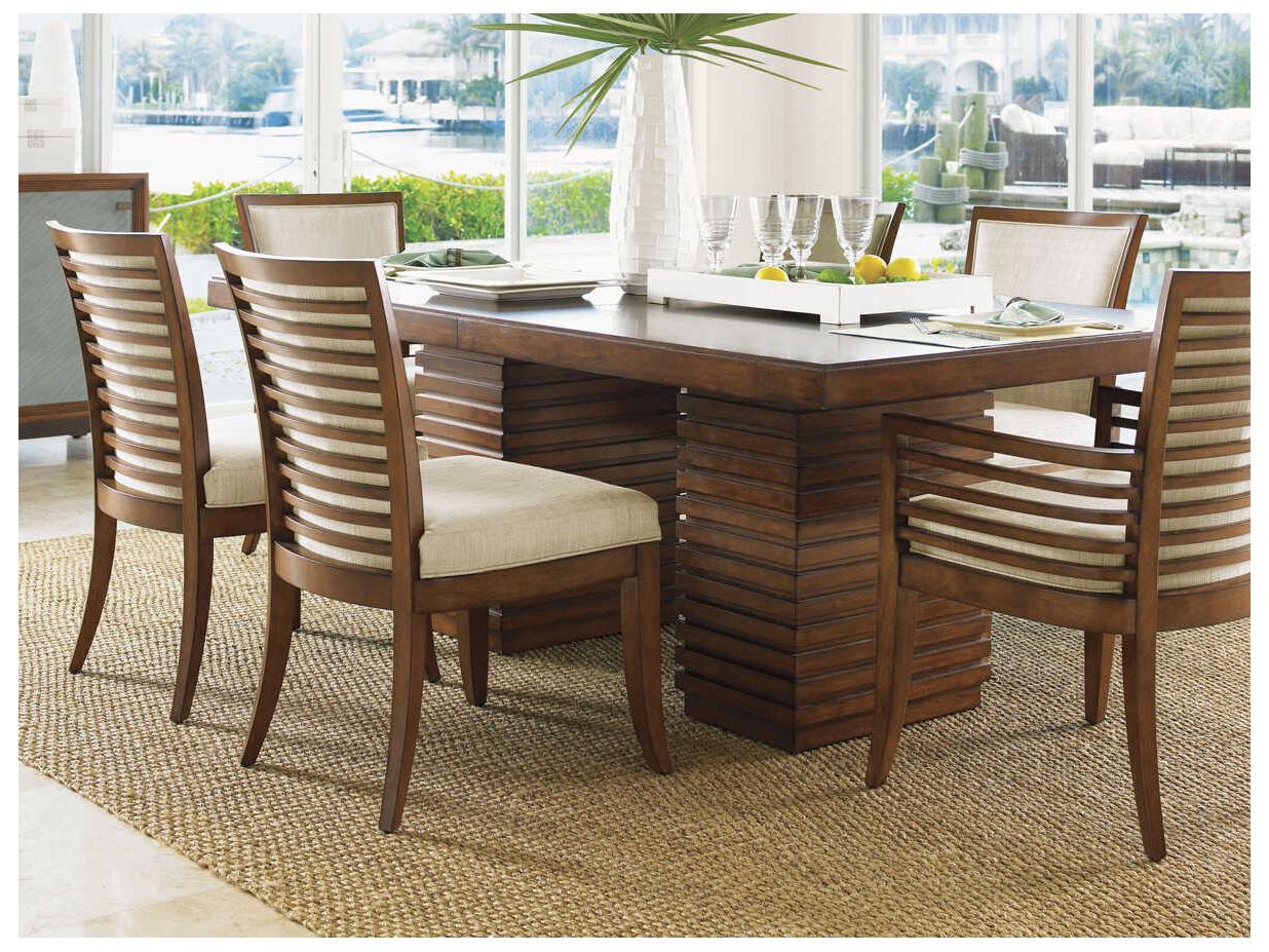 Tommy Bahama Ocean Club Brown Upholstered Kowloon Side Dining Chair