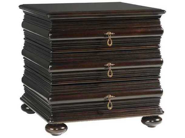 Tommy Bahama Royal Kahala Black Sands Square End Table