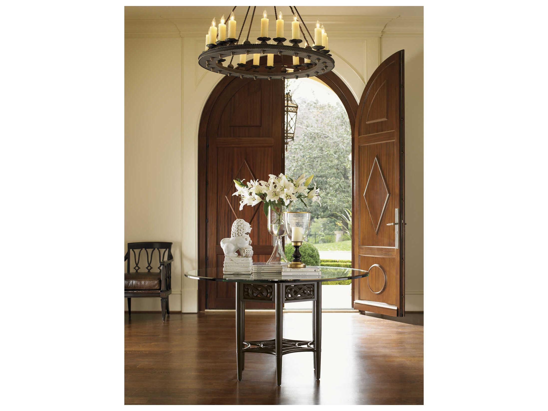 Tommy Bahama Royal Kahala Sugar and Lace Round Dining Table