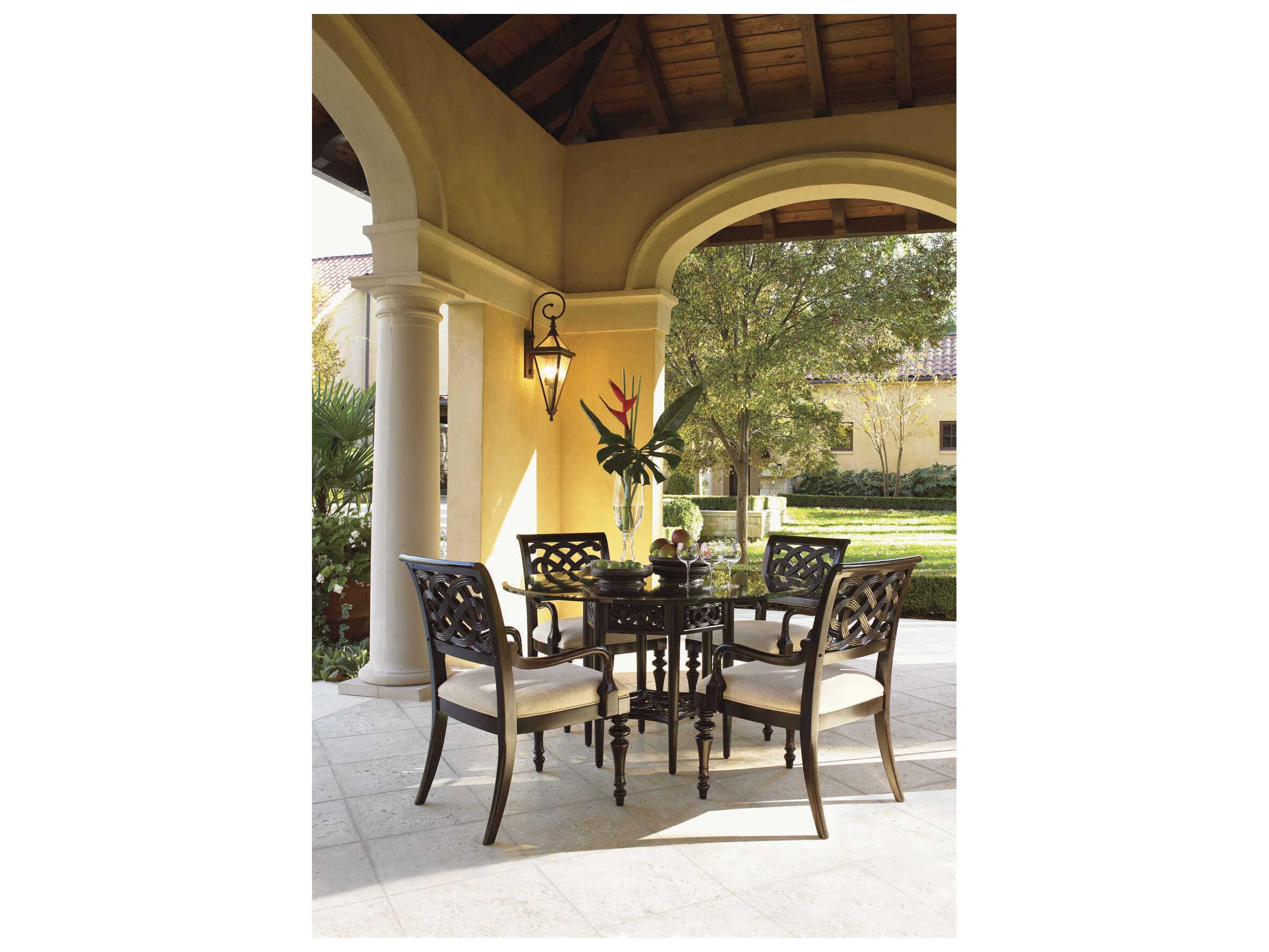 Tommy Bahama Royal Kahala Sugar and Lace Round Dining Table