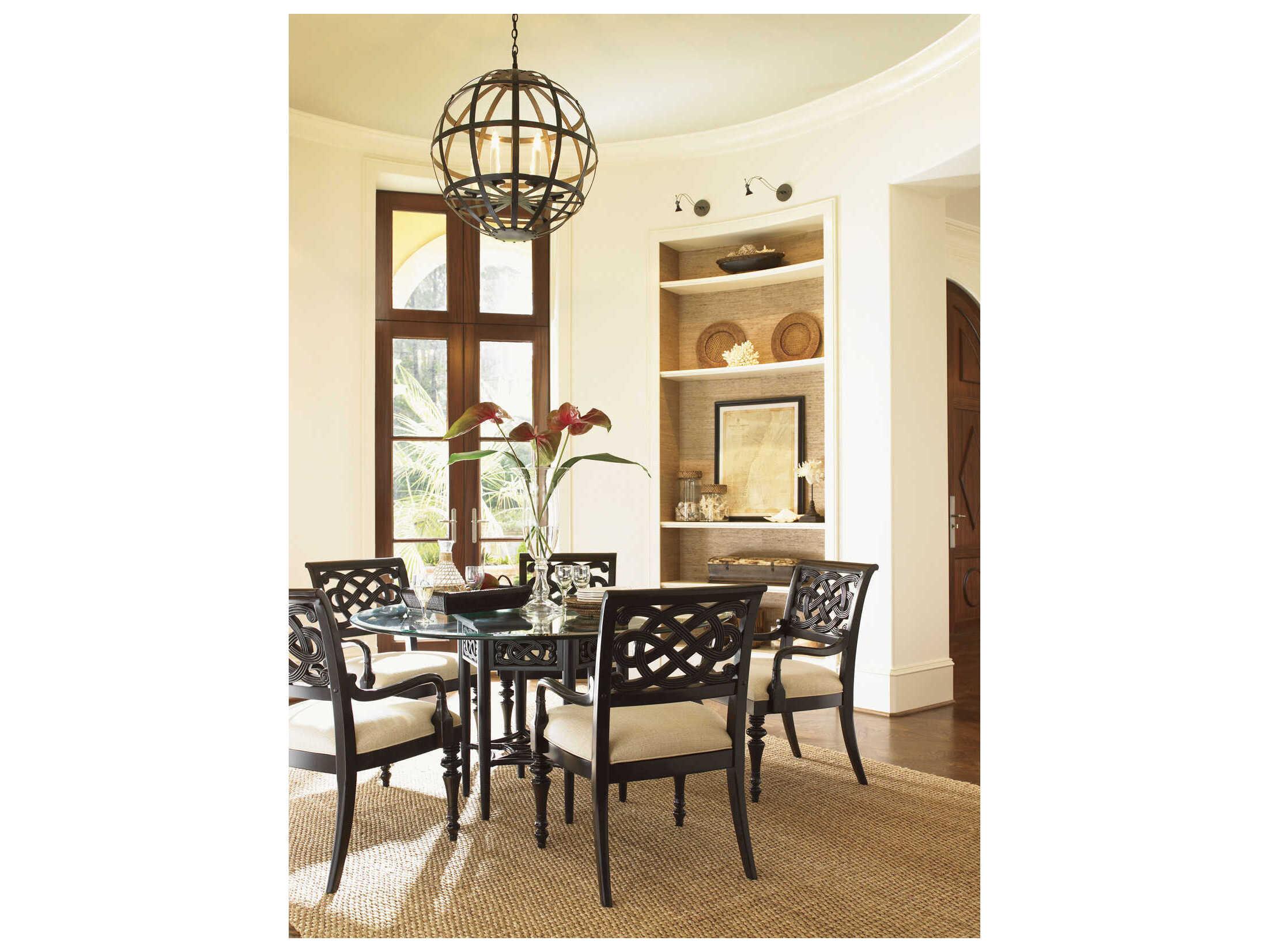 Tommy Bahama Royal Kahala Sugar and Lace Round Dining Table