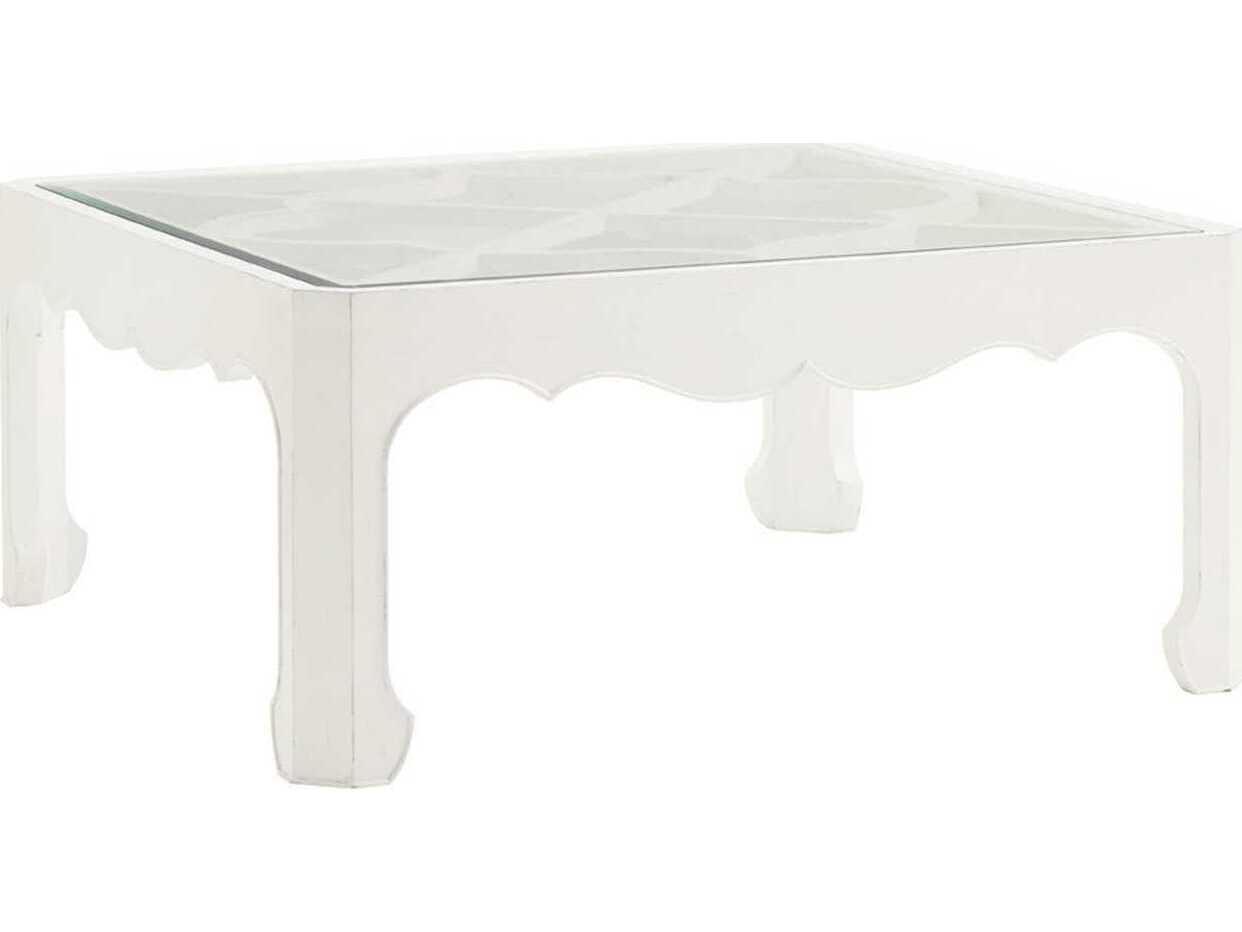Tommy Bahama Ivory Key Cassava Square Coffee Table