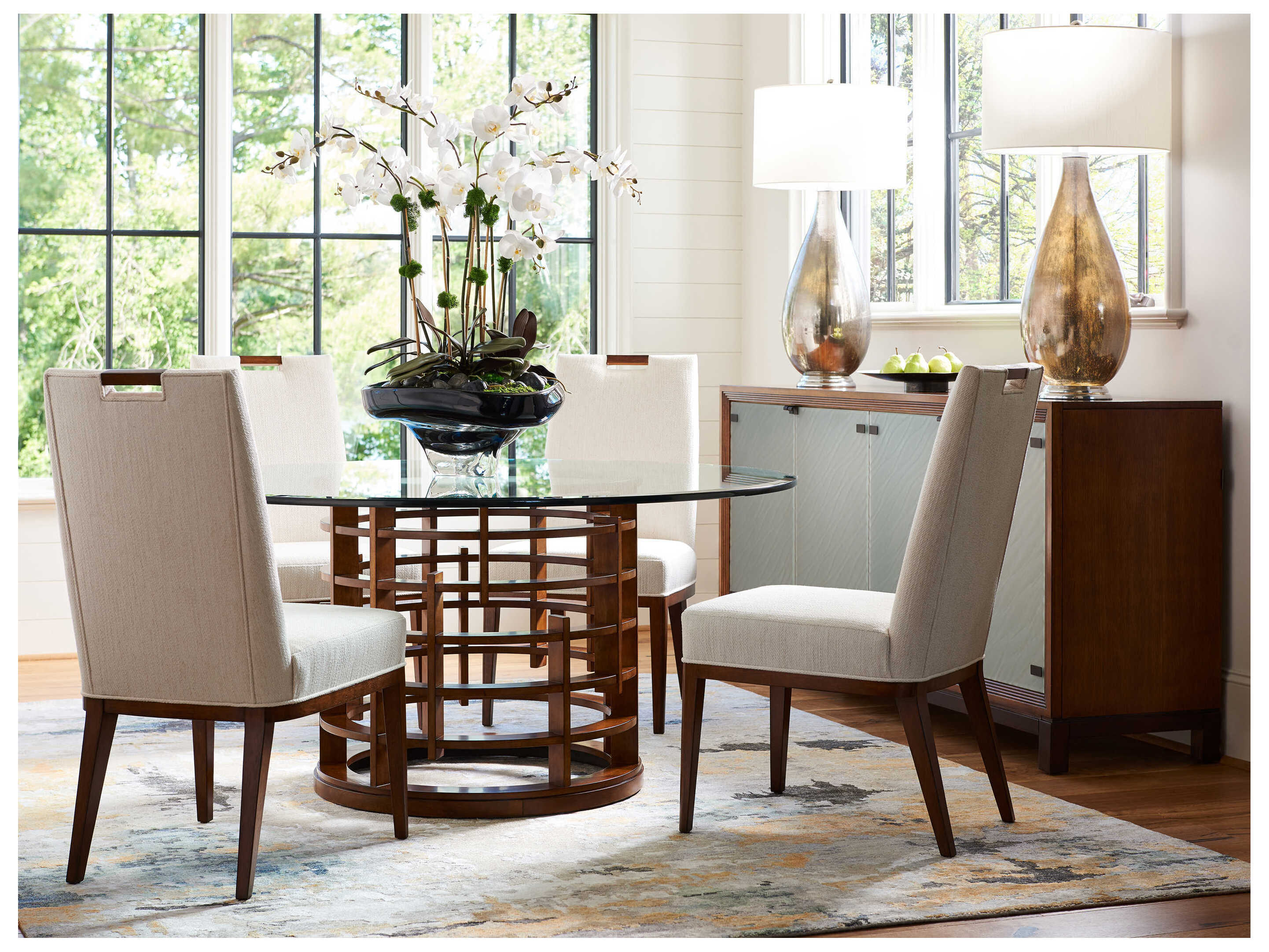 Tommy Bahama Island Fusion Meridien Round Dining Table