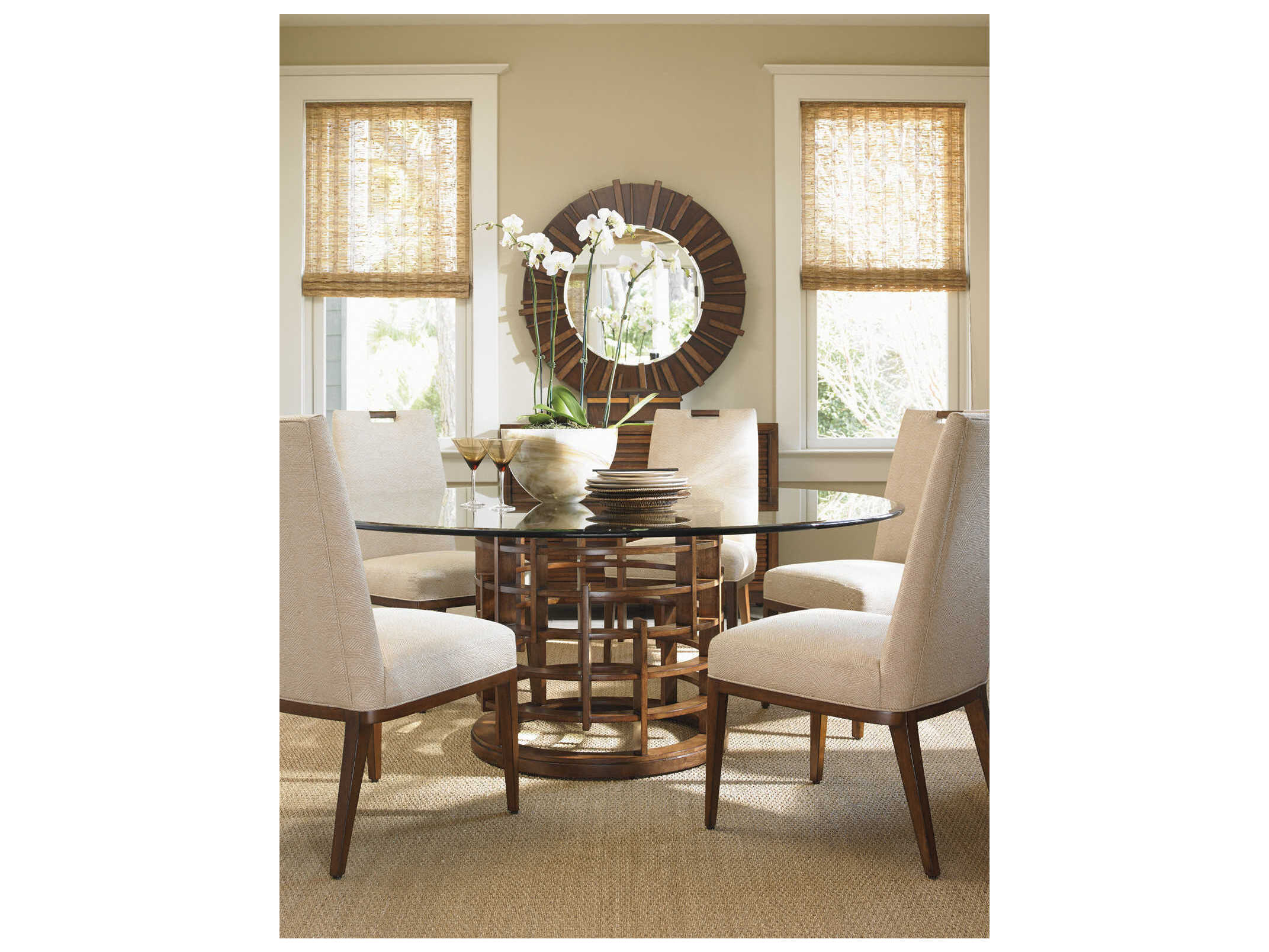 Tommy Bahama Island Fusion Meridien Round Dining Table