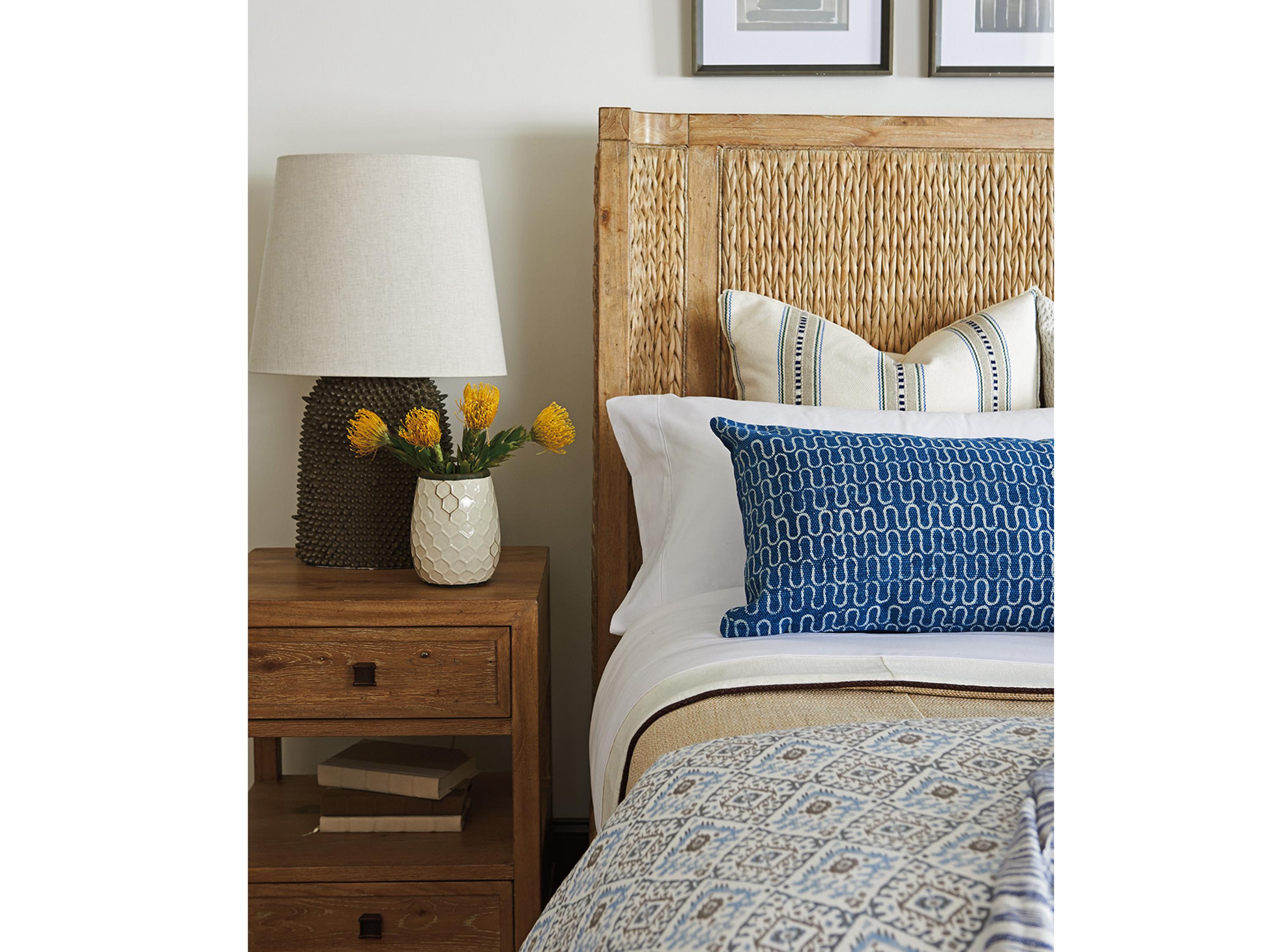 Tommy Bahama Los Altos Ivory Coast Woven Queen Platform Bed