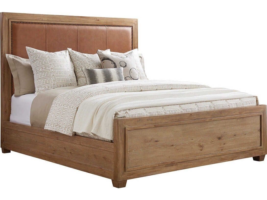 Tommy Bahama Los Altos Antilles Leather California King Panel Bed