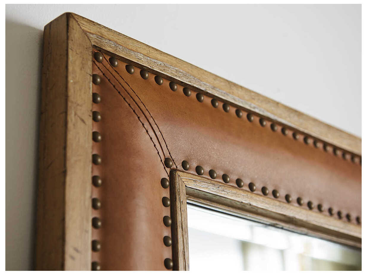 Tommy Bahama Los Altos Dominica Leather Rectangular Wall Mirror