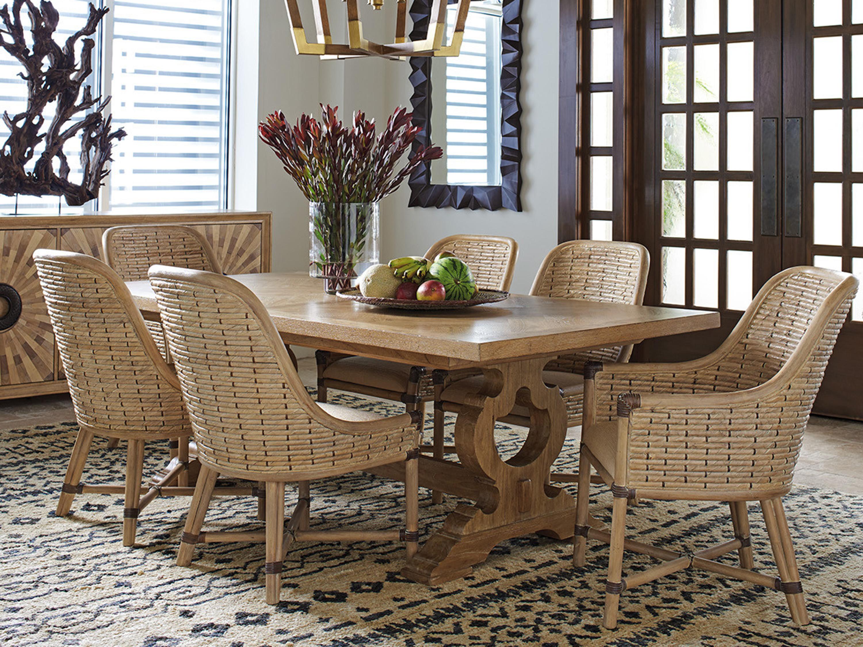 Tommy Bahama Los Altos Keeling Woven Dining Arm Chair